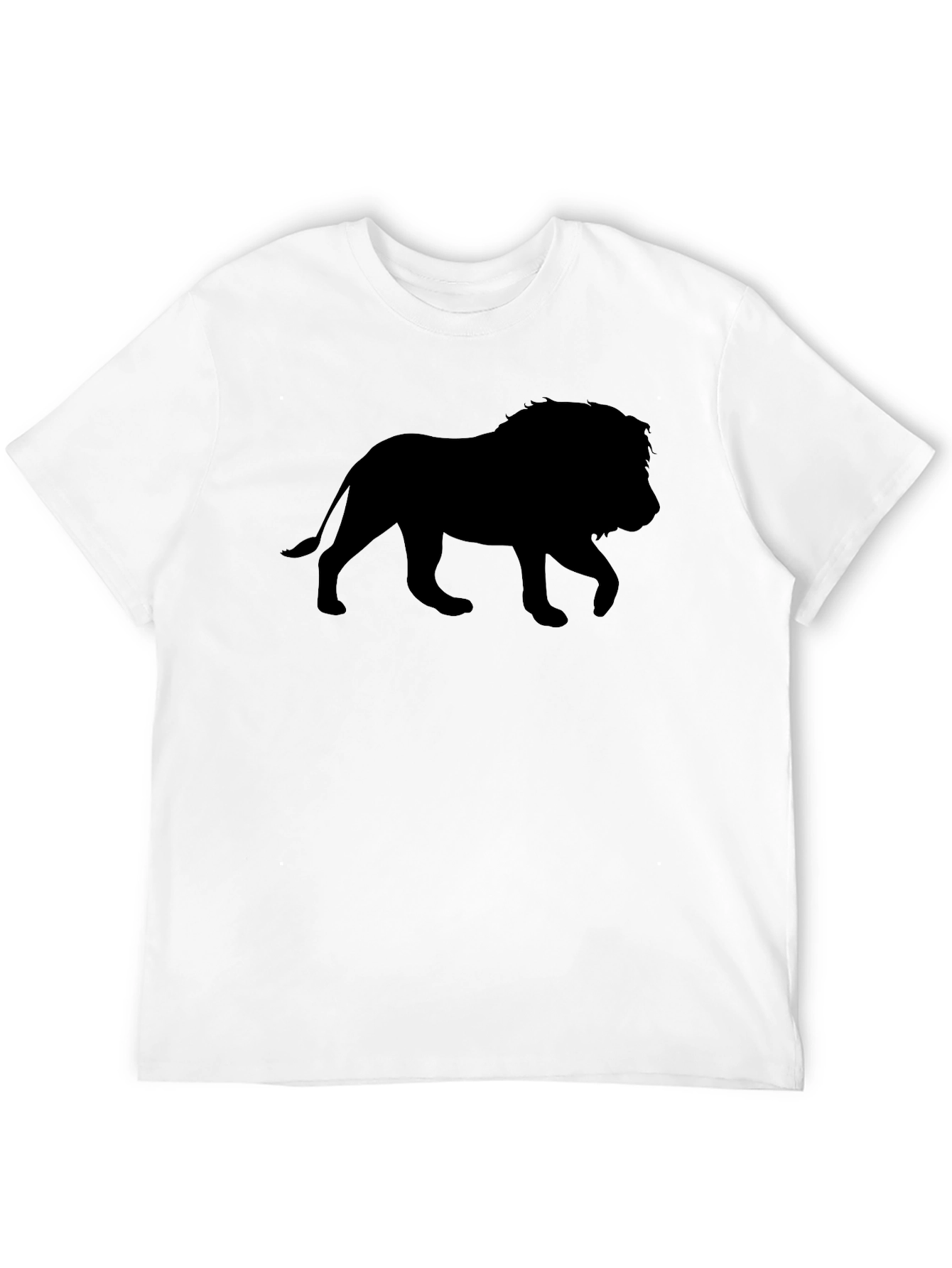 Lion Silhouette Black T-Shirt