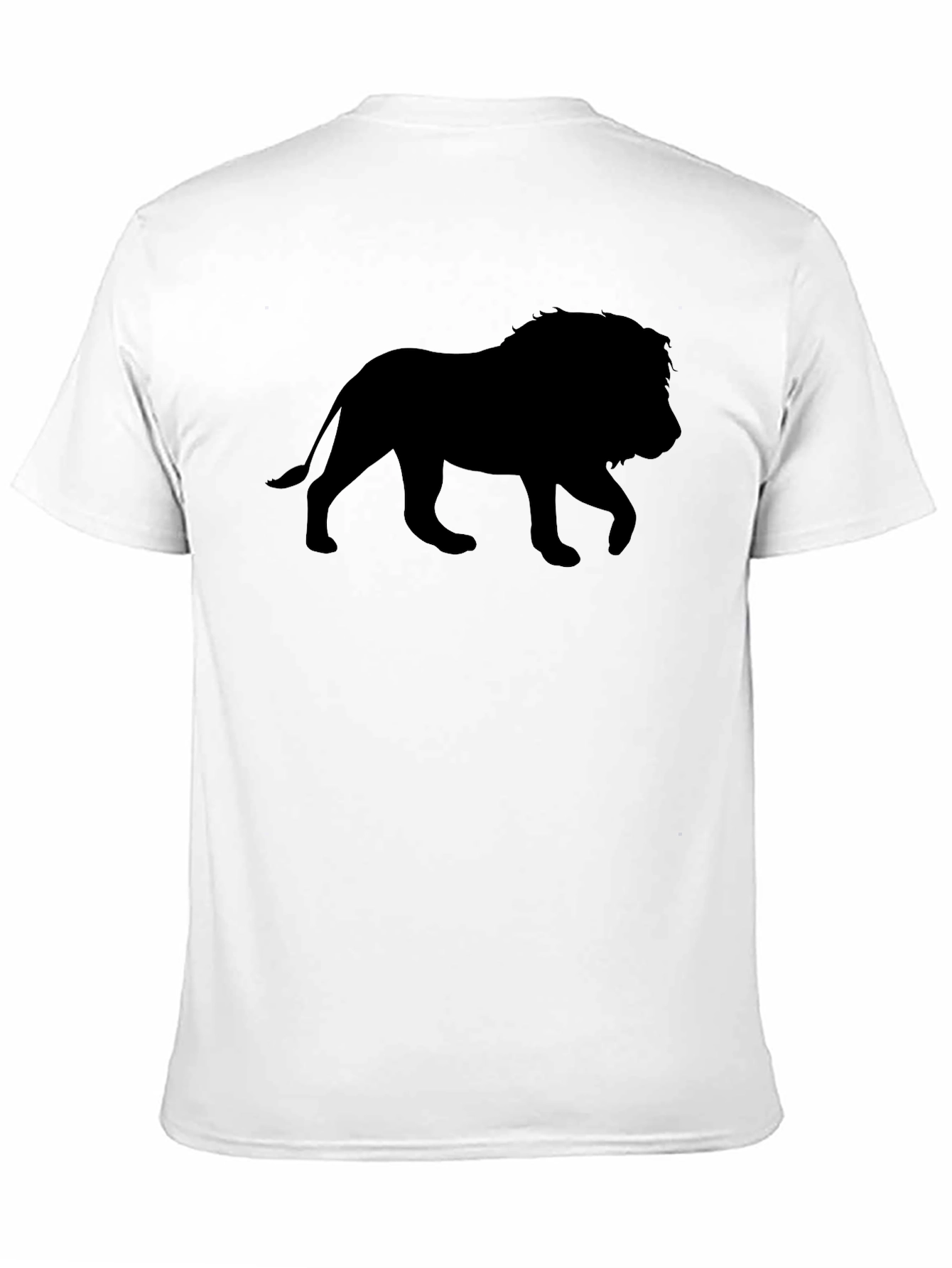 Lion Silhouette Black T-Shirt