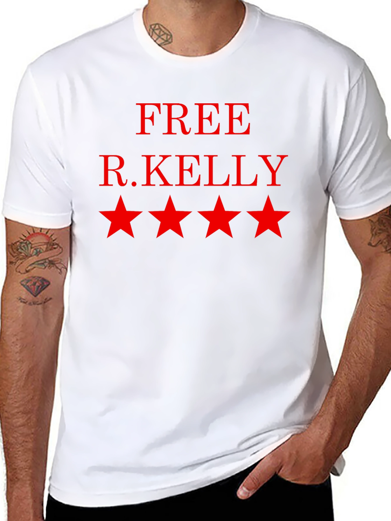 Free R. Kelly Black Cotton T-Shirt