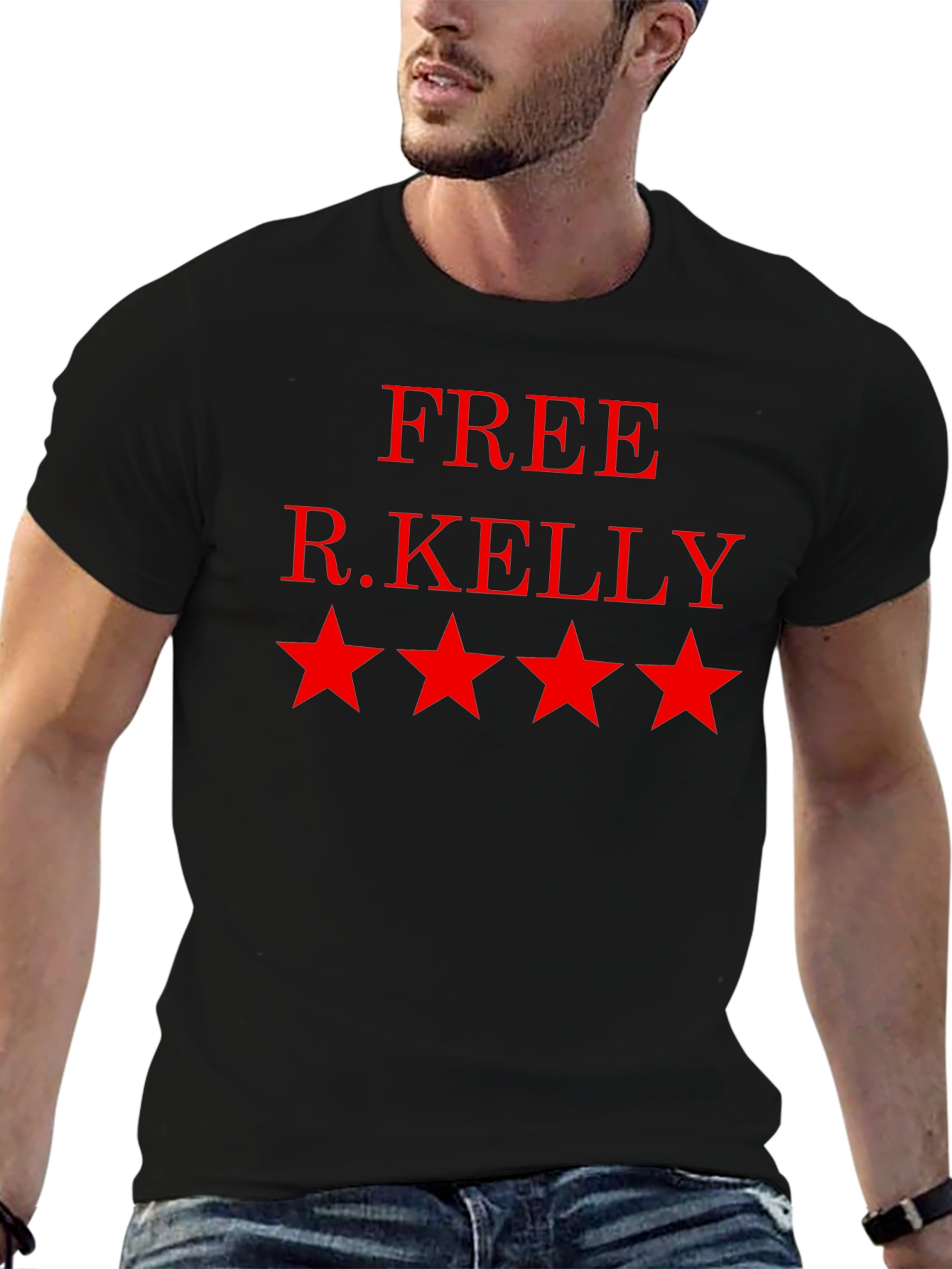 Free R. Kelly Black Cotton T-Shirt