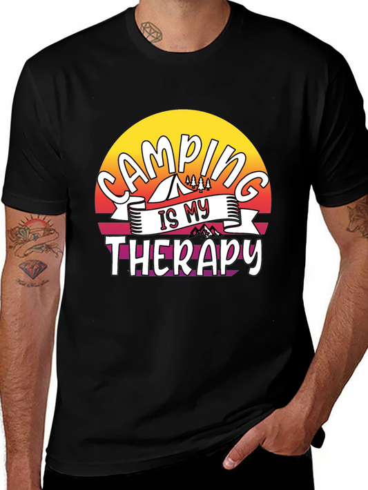 Camping is My Therapy Graphic Tee