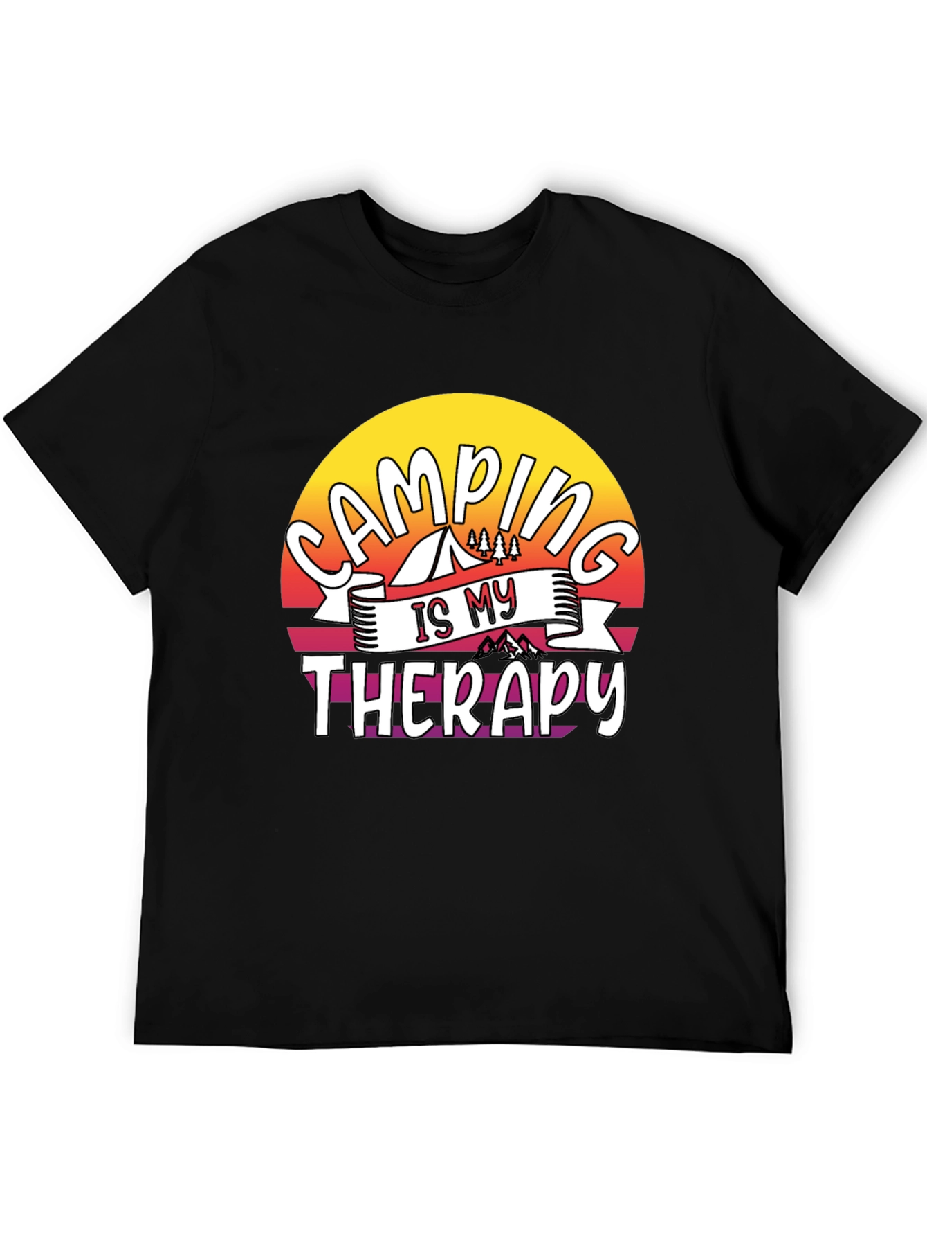 Camping is My Therapy Graphic Tee