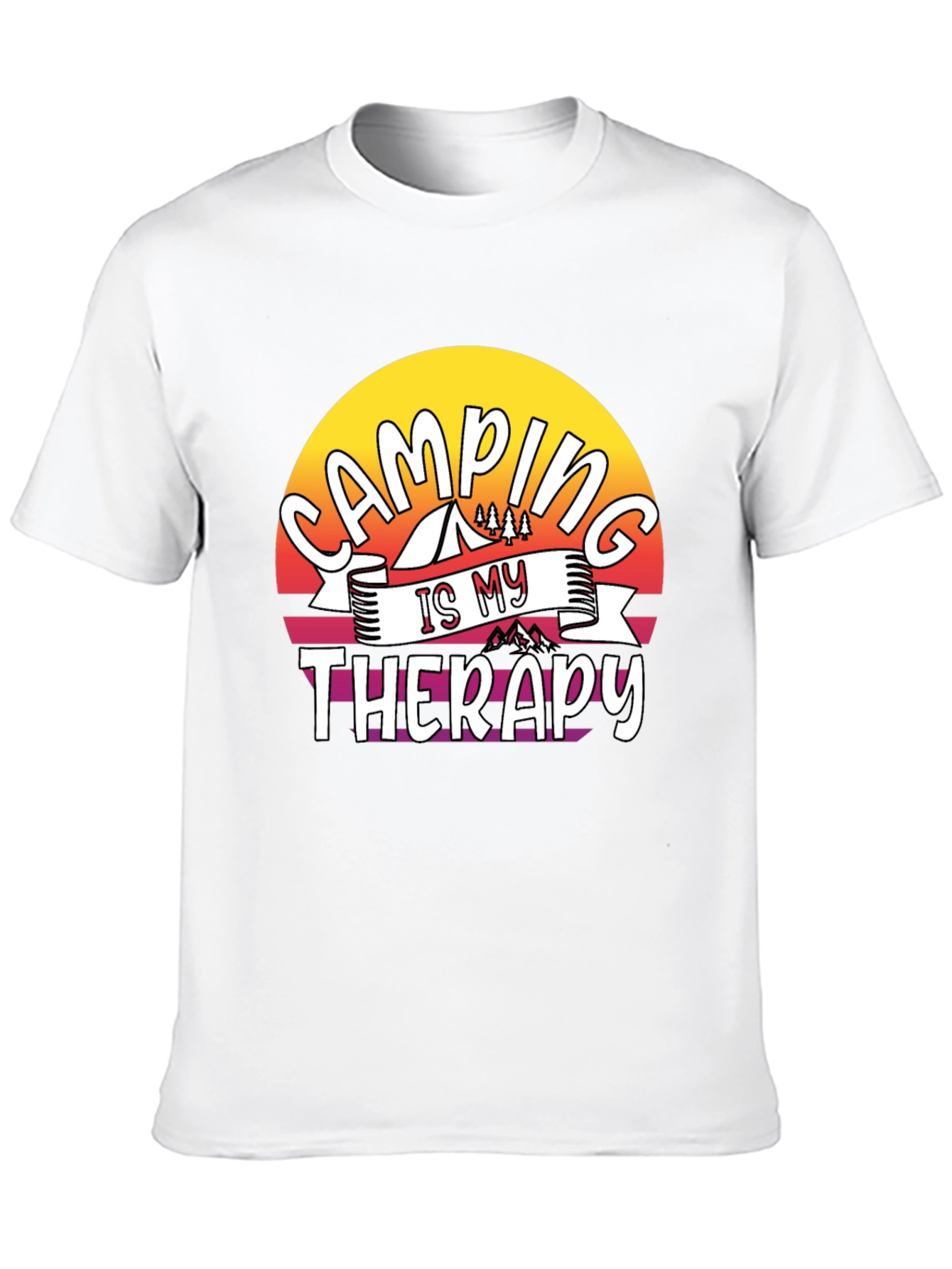 Camping is My Therapy Graphic Tee