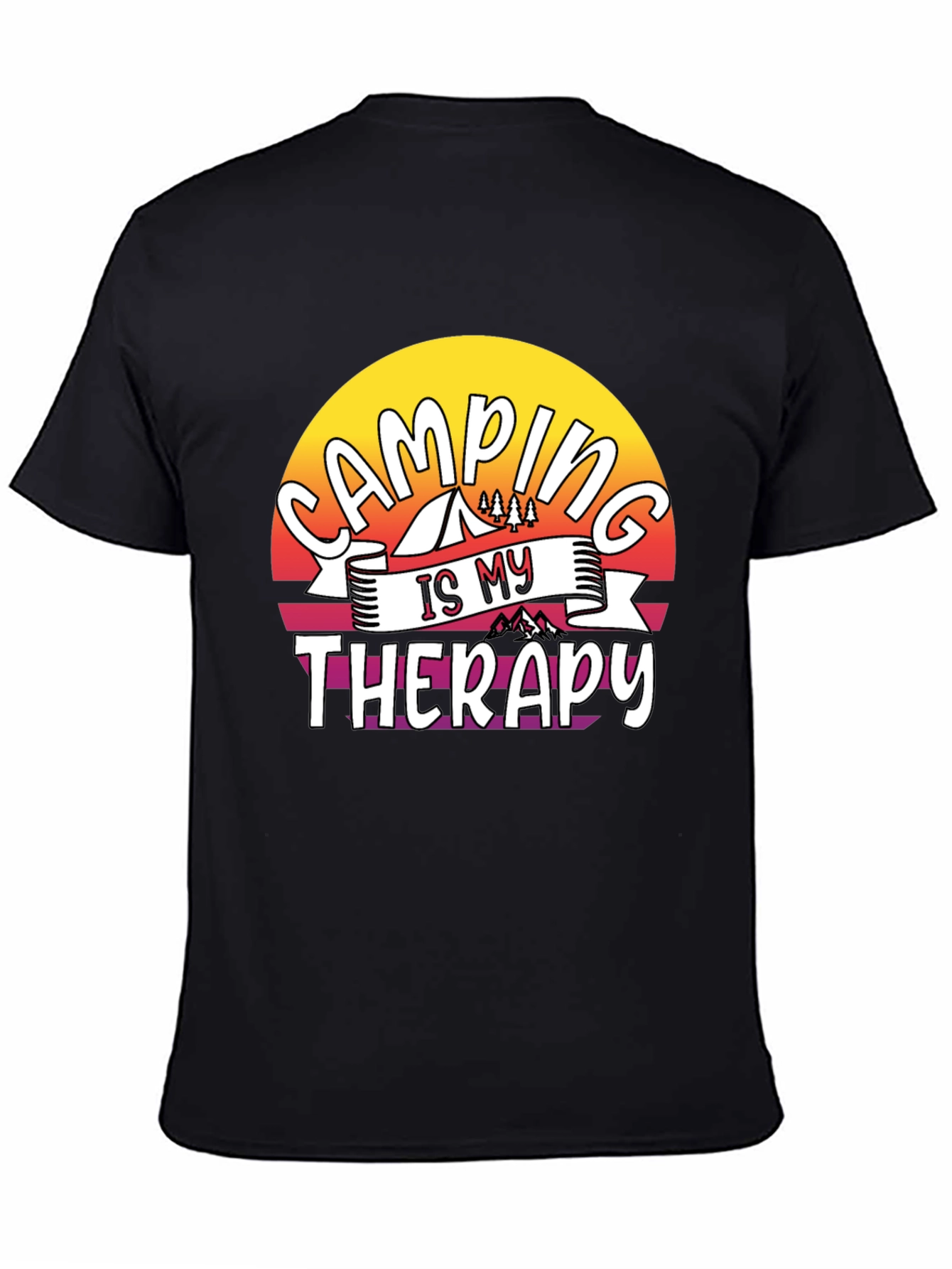 Camping is My Therapy Graphic Tee