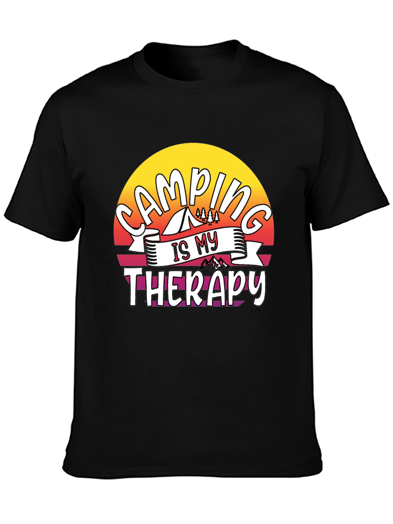 Camping is My Therapy Graphic Tee