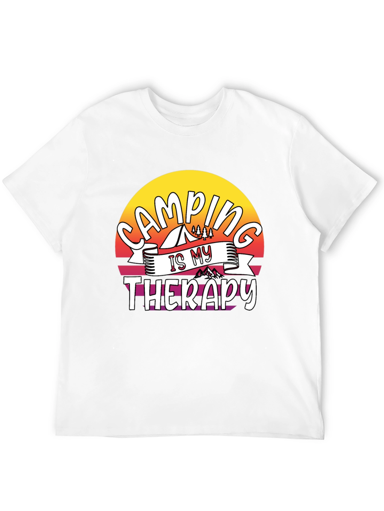Camping is My Therapy Graphic Tee
