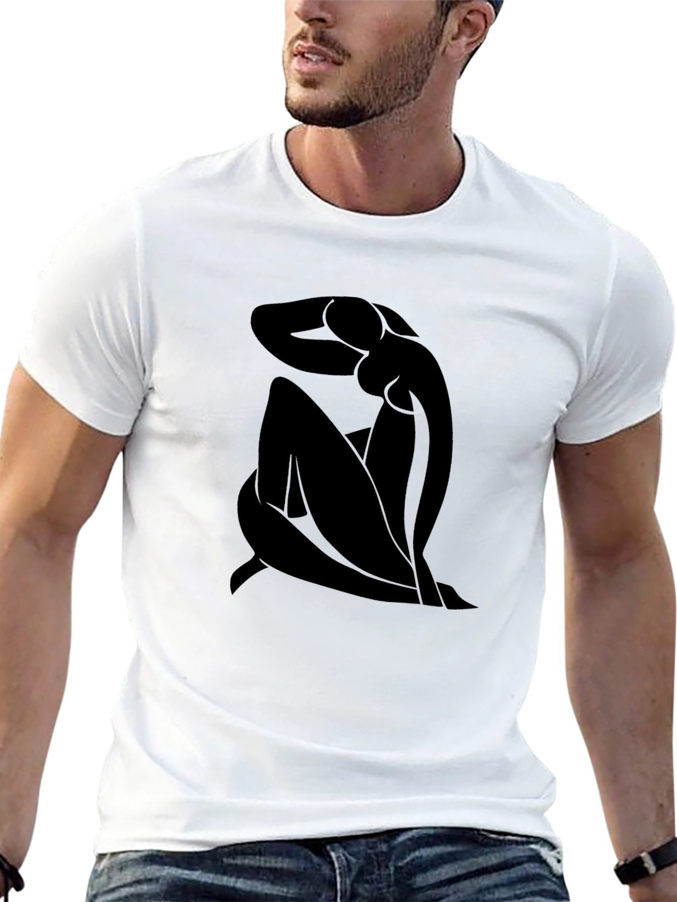 Abstract Art Graphic Tee - Modern Style Shirt