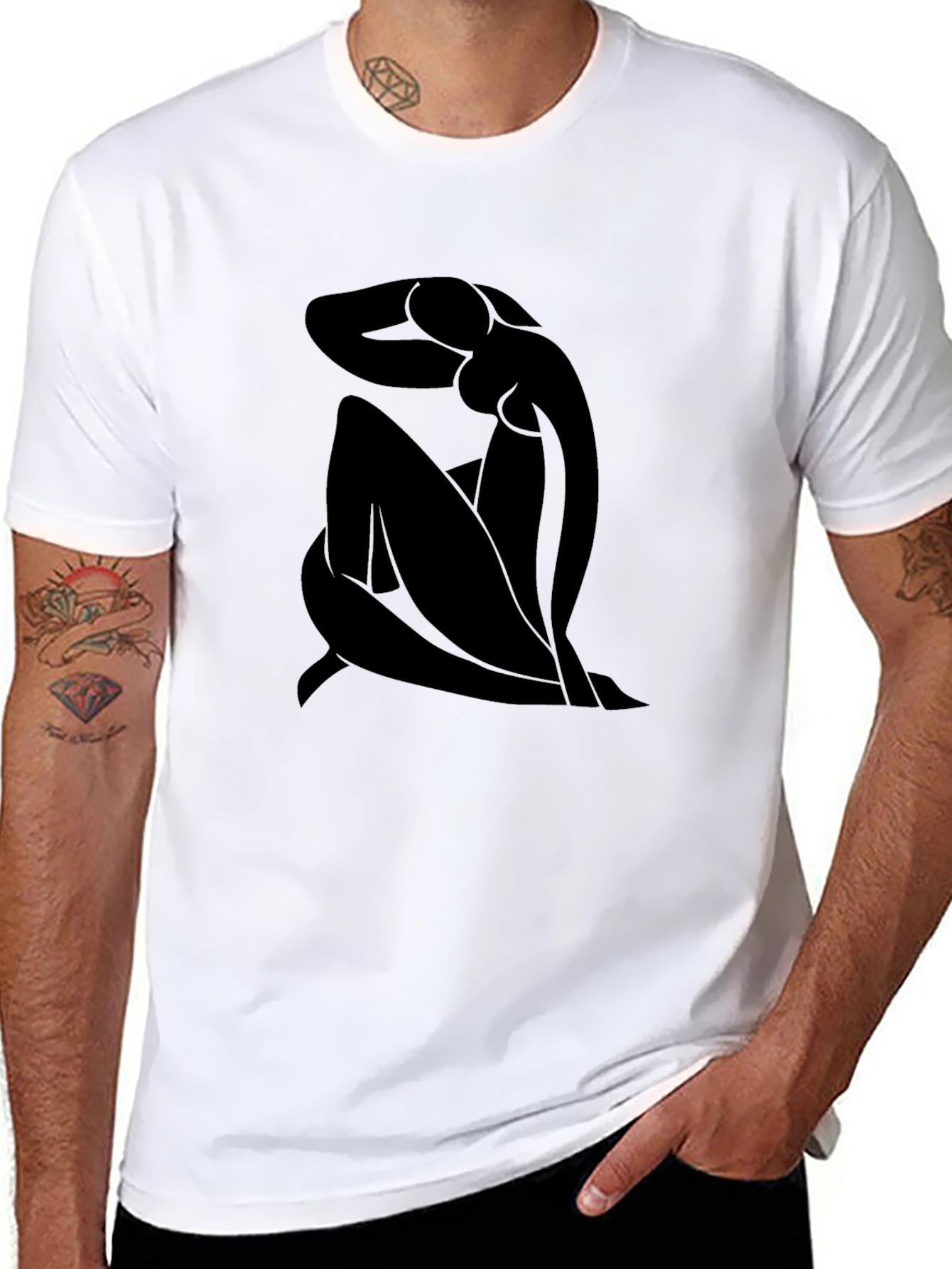Abstract Art Graphic Tee - Modern Style Shirt