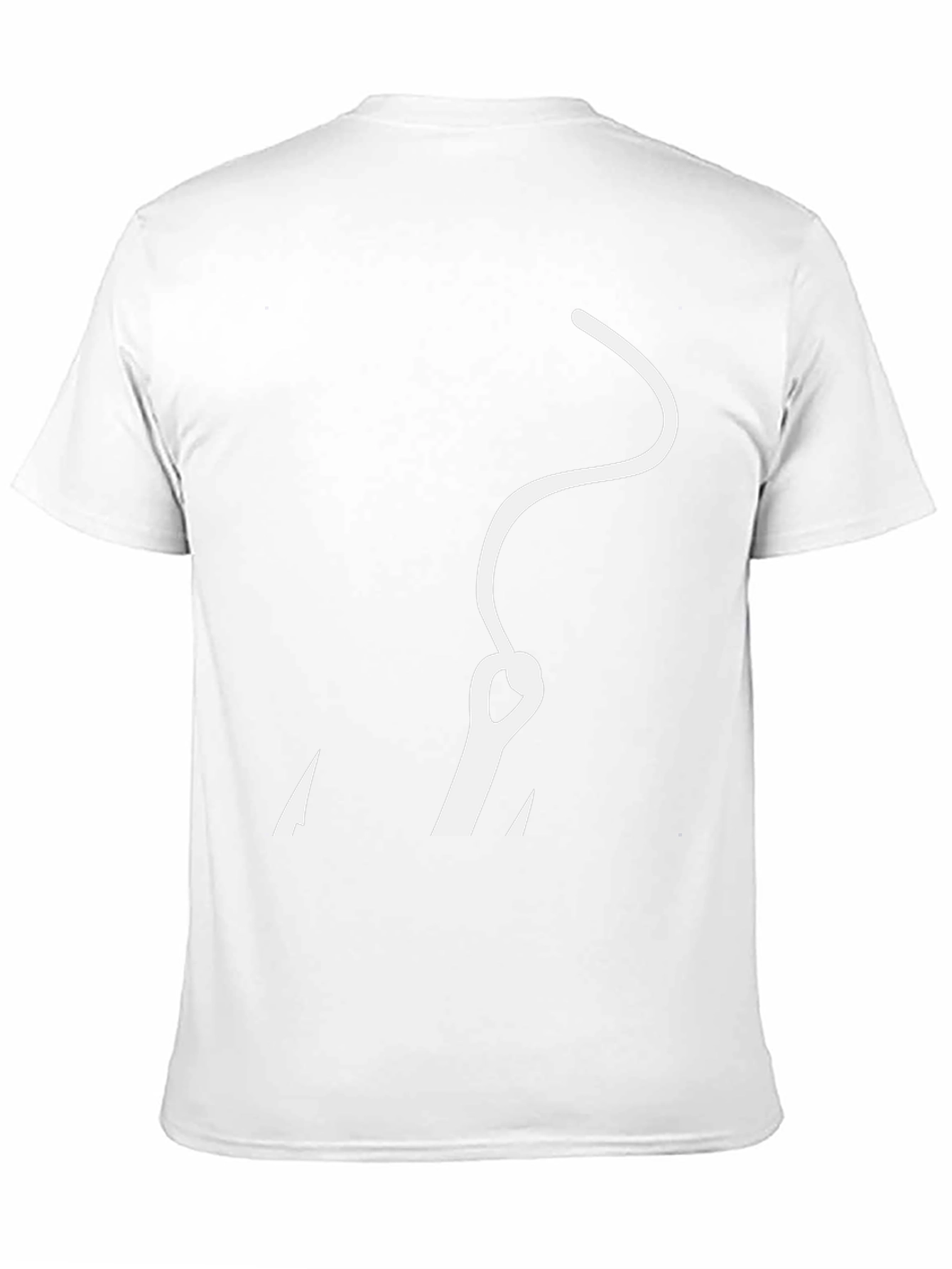 Black T-Shirt with Needle Design