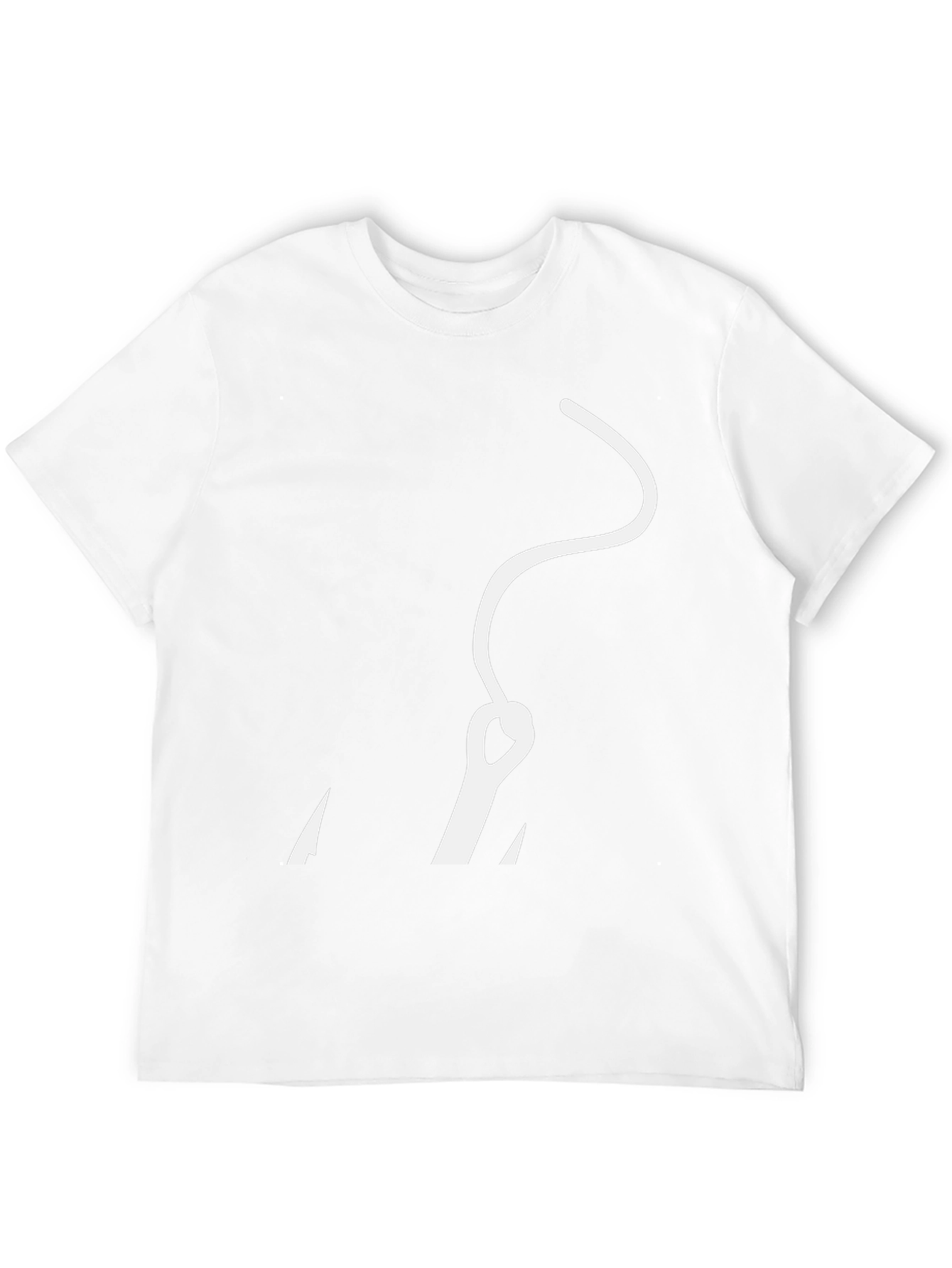 Black T-Shirt with Needle Design