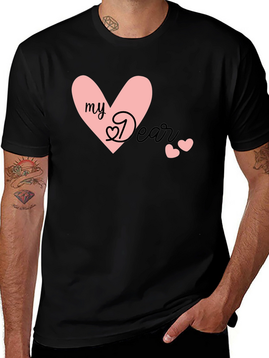 My Dear Heart Graphic Tee - Stylish Mens T-Shirt