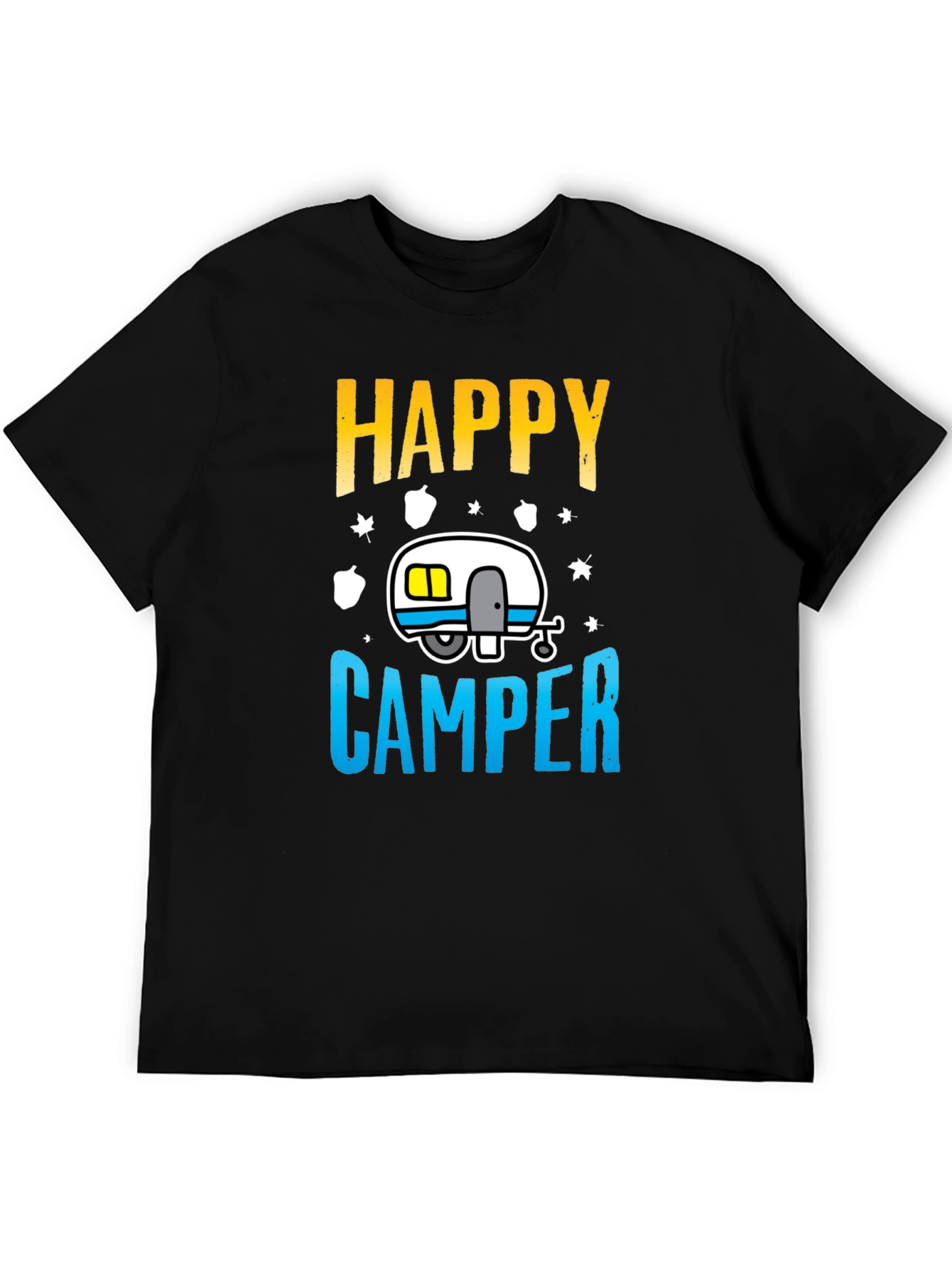 Happy Camper Graphic Tee - Camping Adventure Shirt