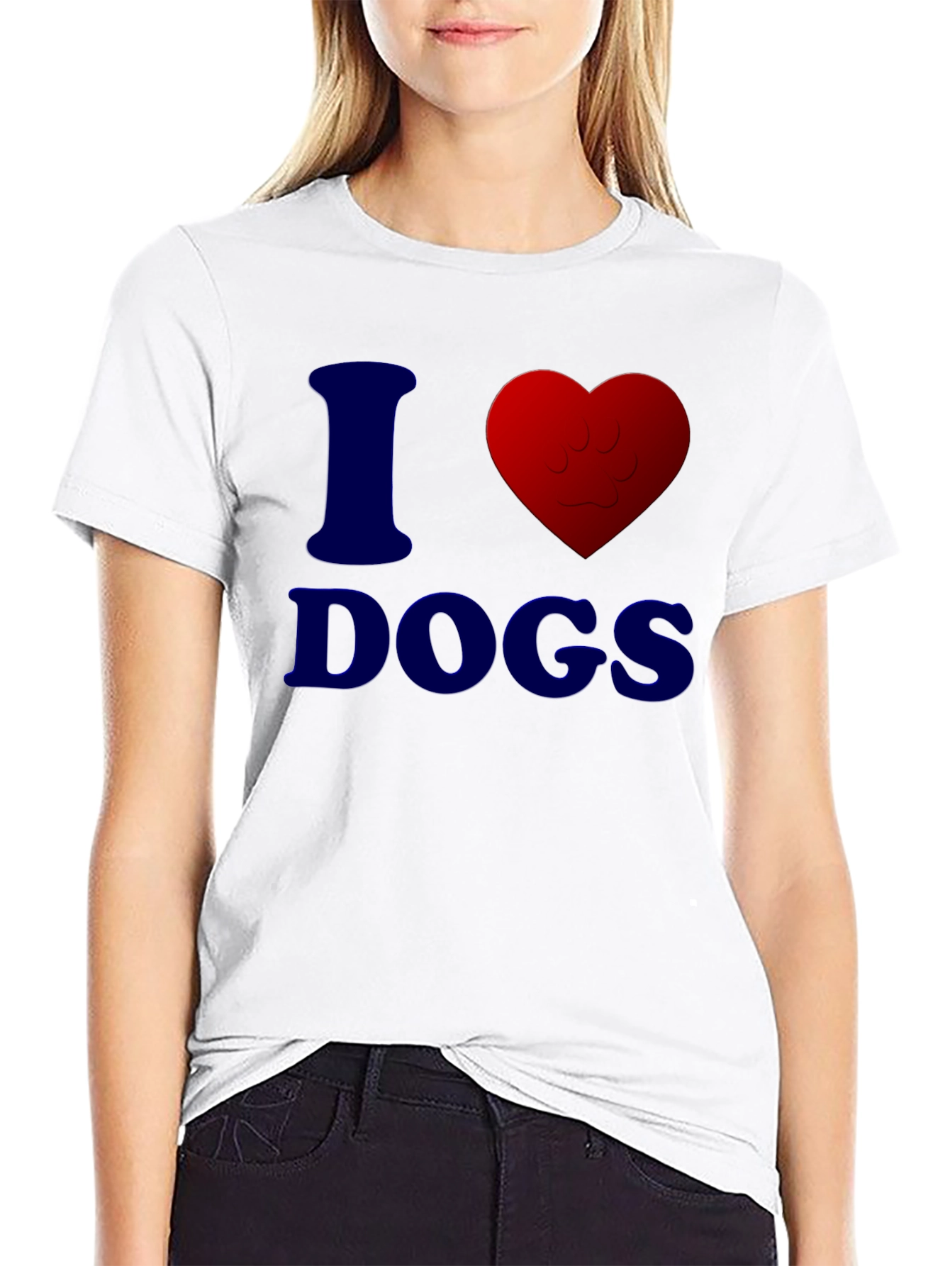 I Heart Dogs T-Shirt - Casual Comfort Tee