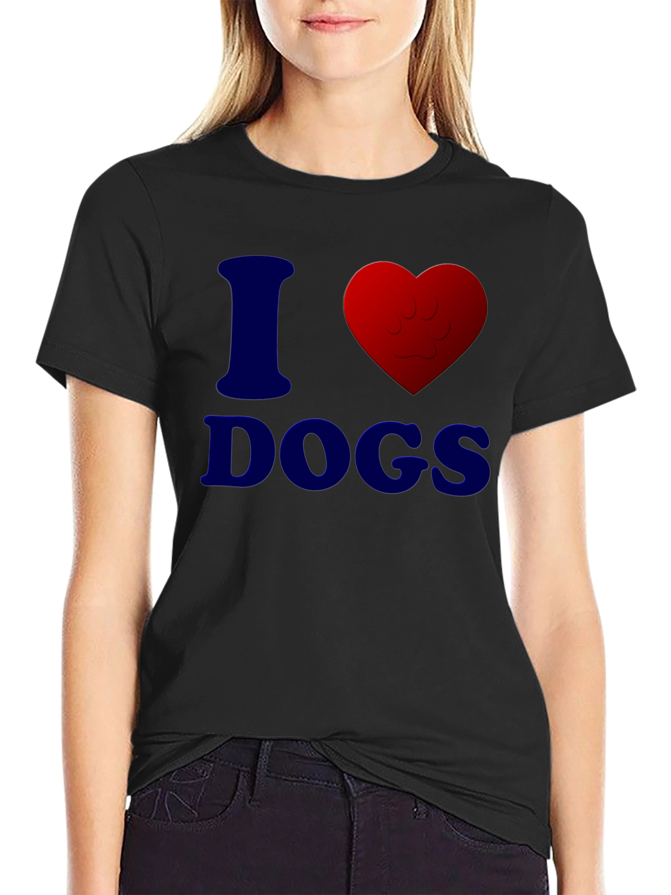 I Heart Dogs T-Shirt - Casual Comfort Tee