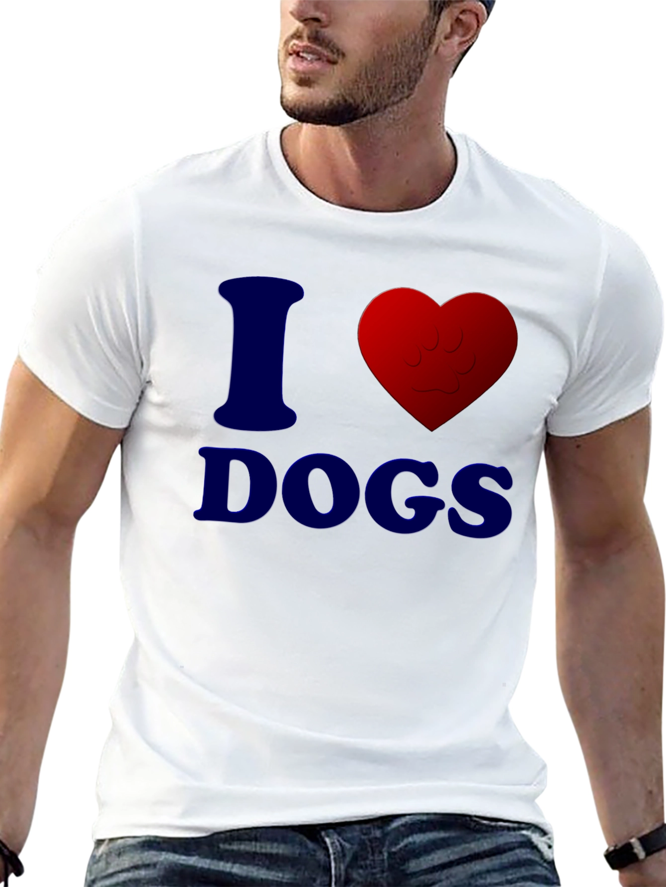 I Heart Dogs T-Shirt - Casual Comfort Tee