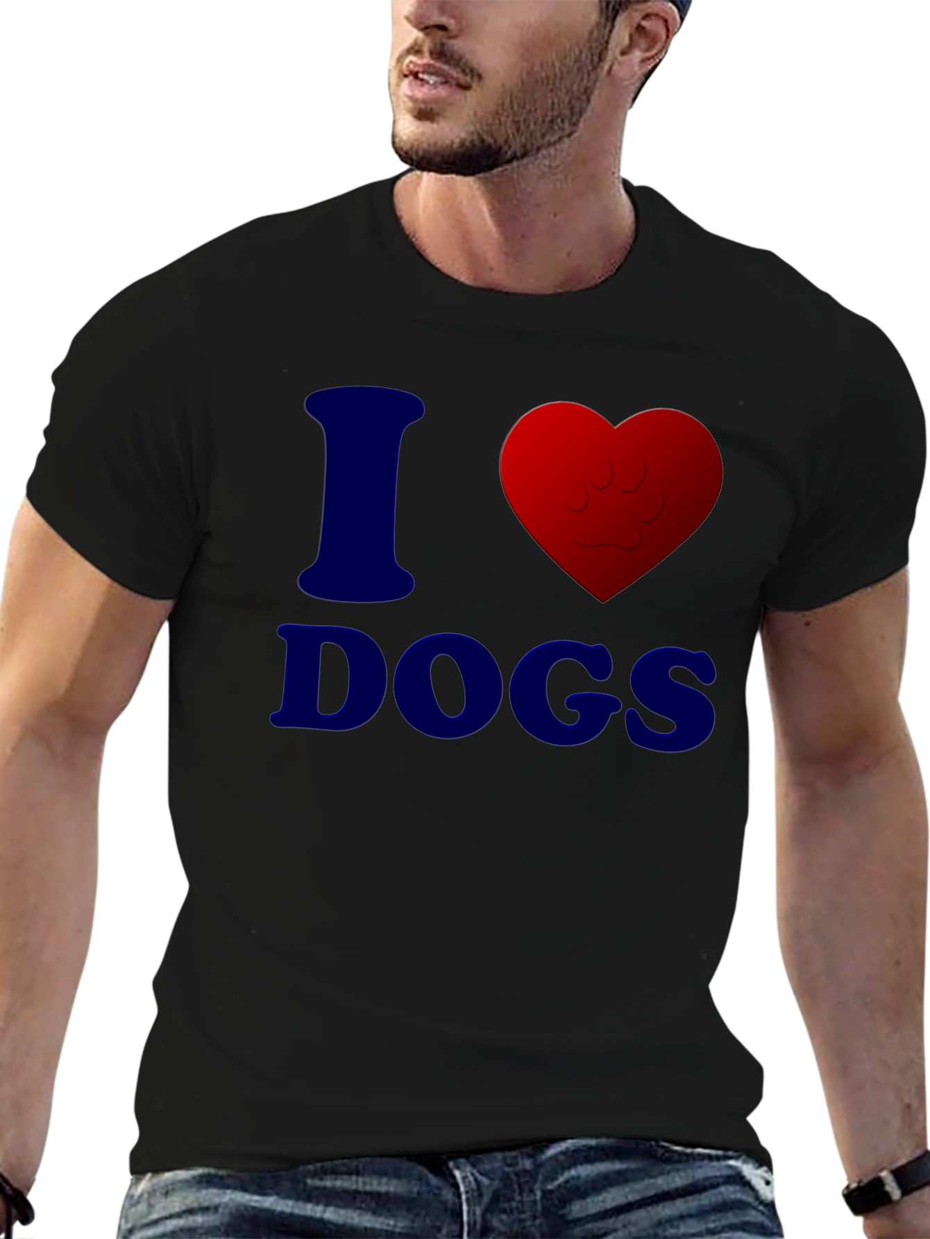 I Heart Dogs T-Shirt - Casual Comfort Tee