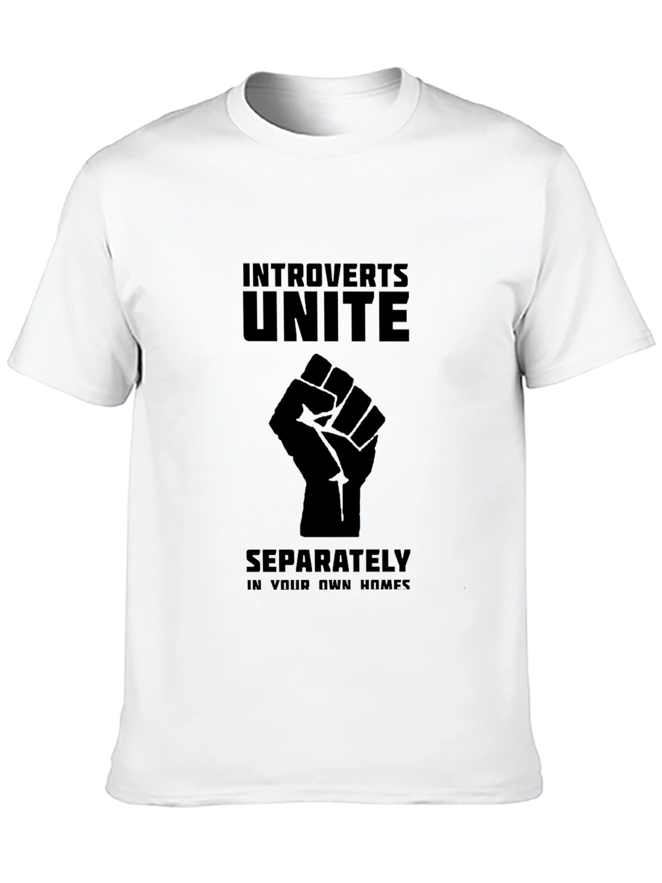Introverts Unite Black T-Shirt