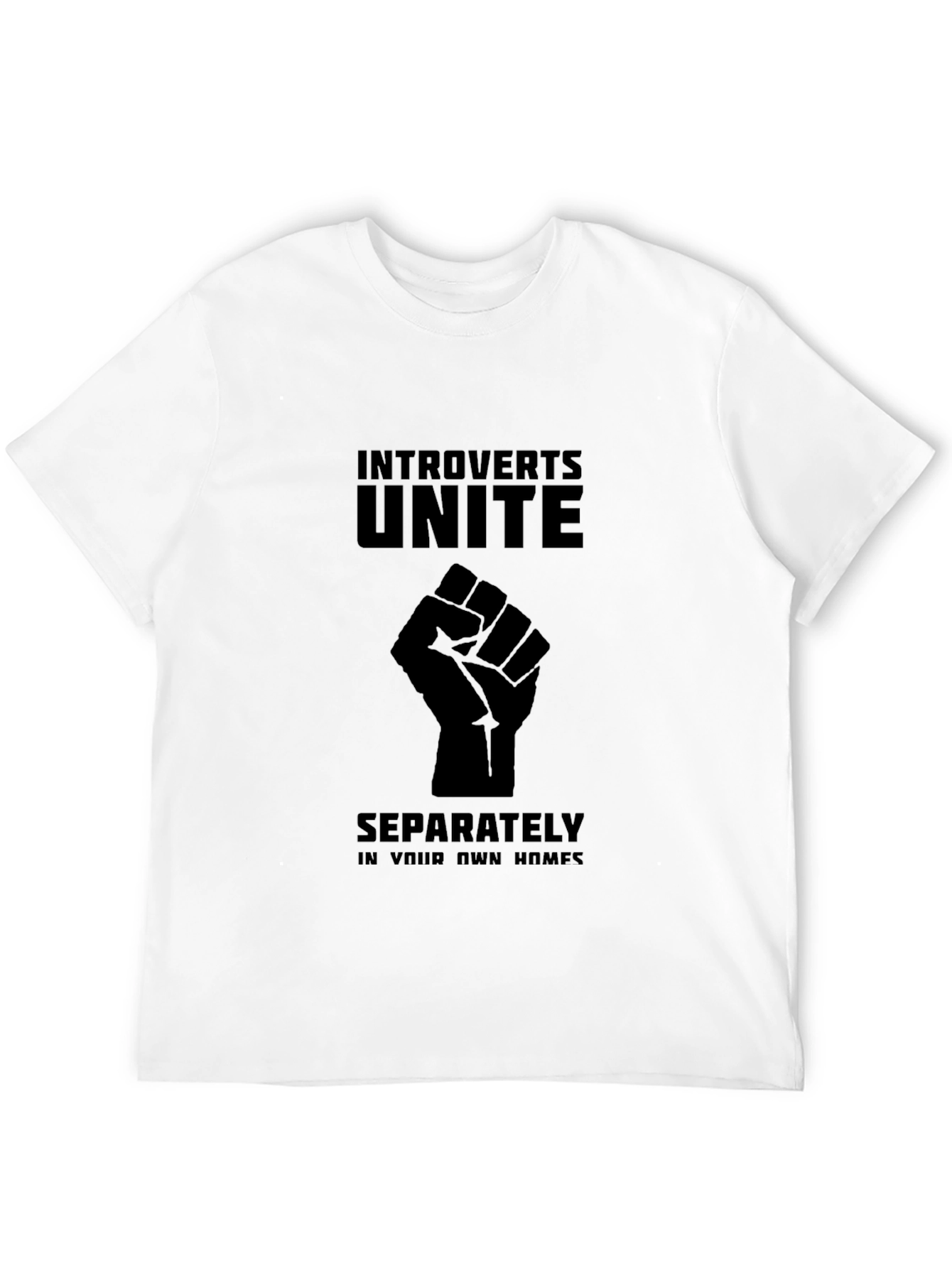 Introverts Unite Black T-Shirt