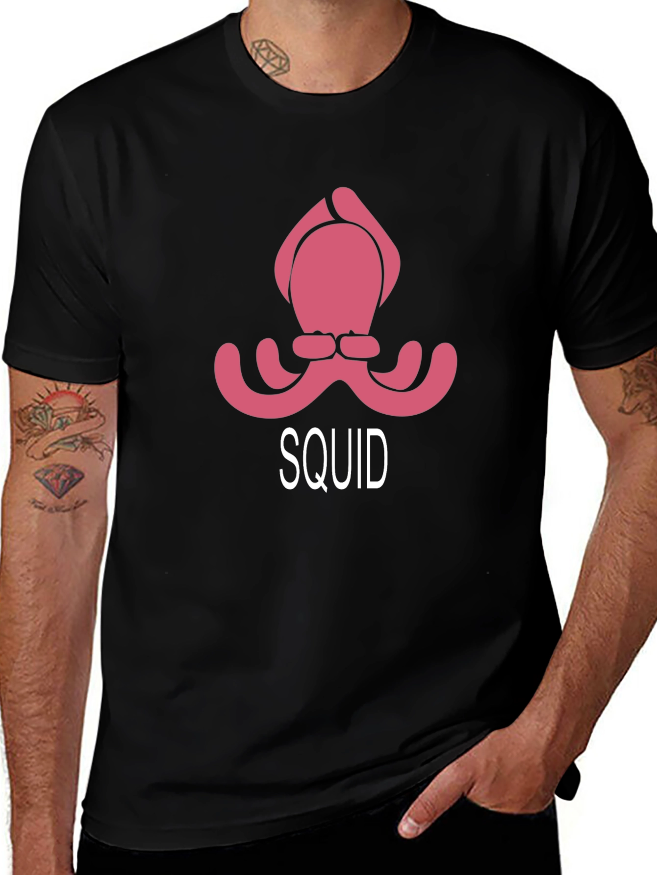 Squid Game Inspired Pink Octopus Design T-Shirt