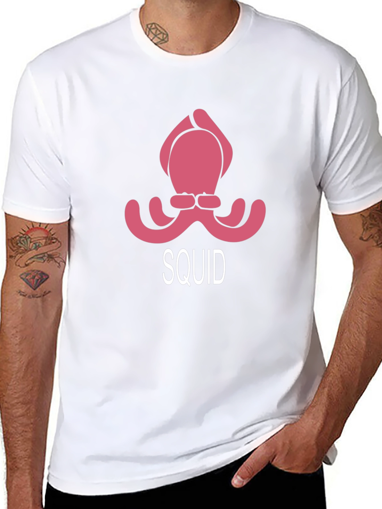 Squid Game Inspired Pink Octopus Design T-Shirt