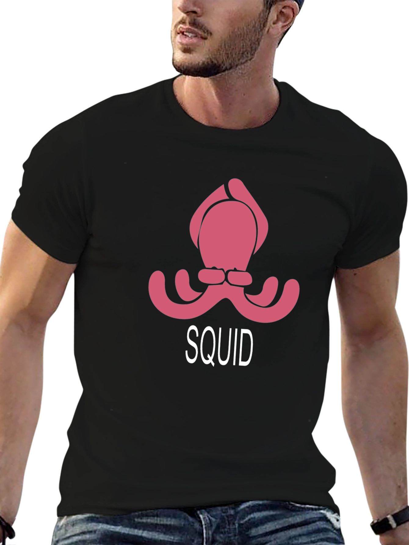 Squid Game Inspired Pink Octopus Design T-Shirt
