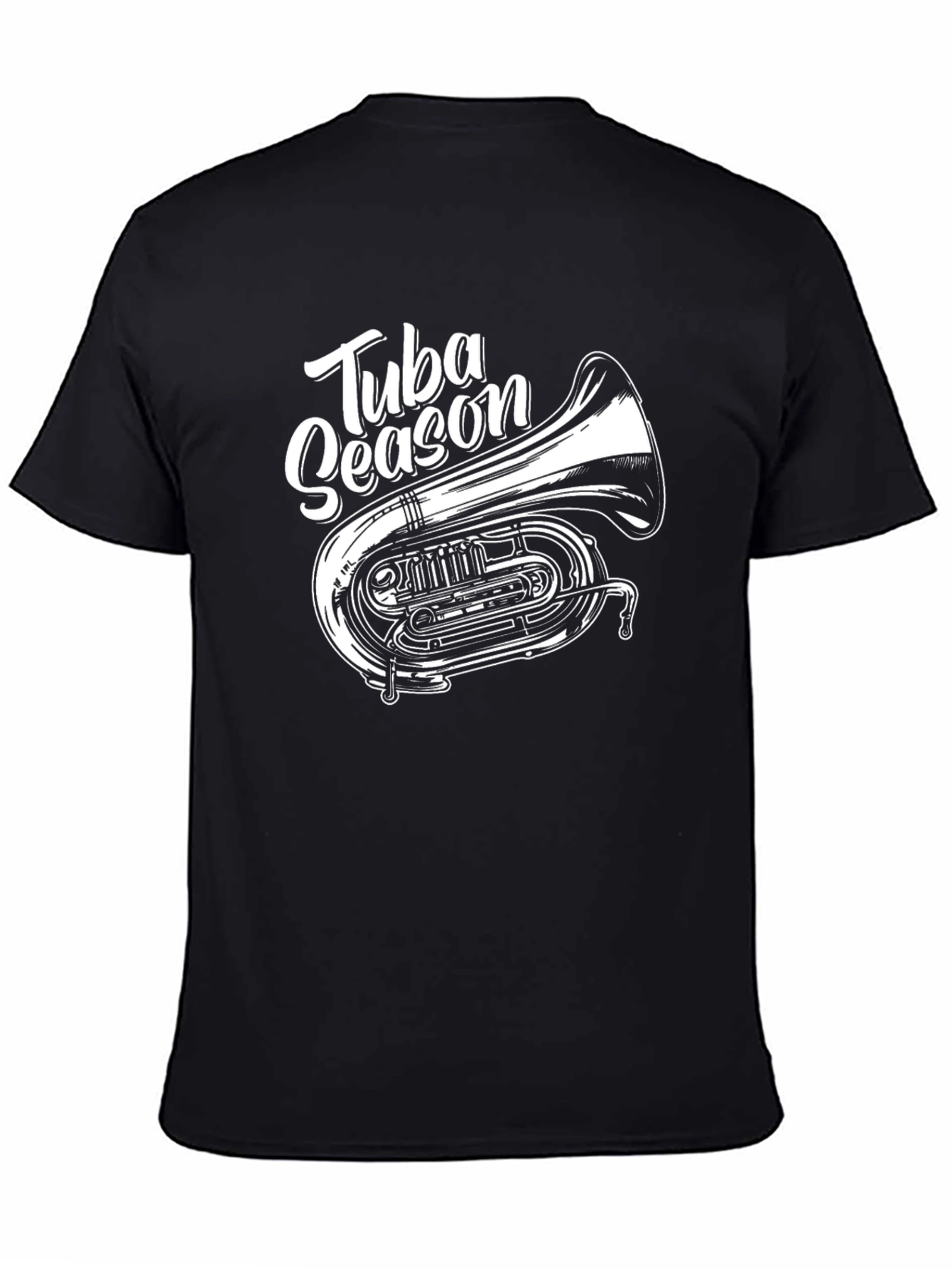 Tuba Season Black Graphic T-Shirt
