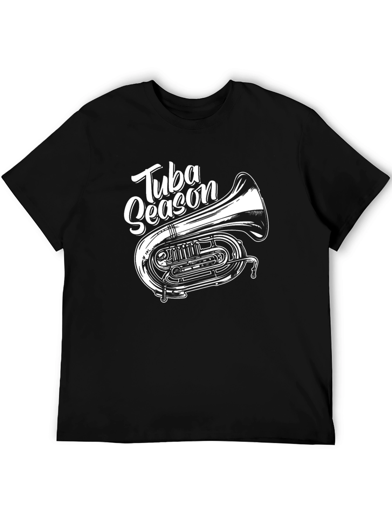 Tuba Season Black Graphic T-Shirt