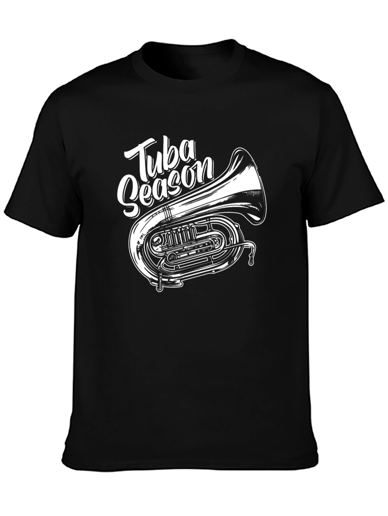 Tuba Season Black Graphic T-Shirt