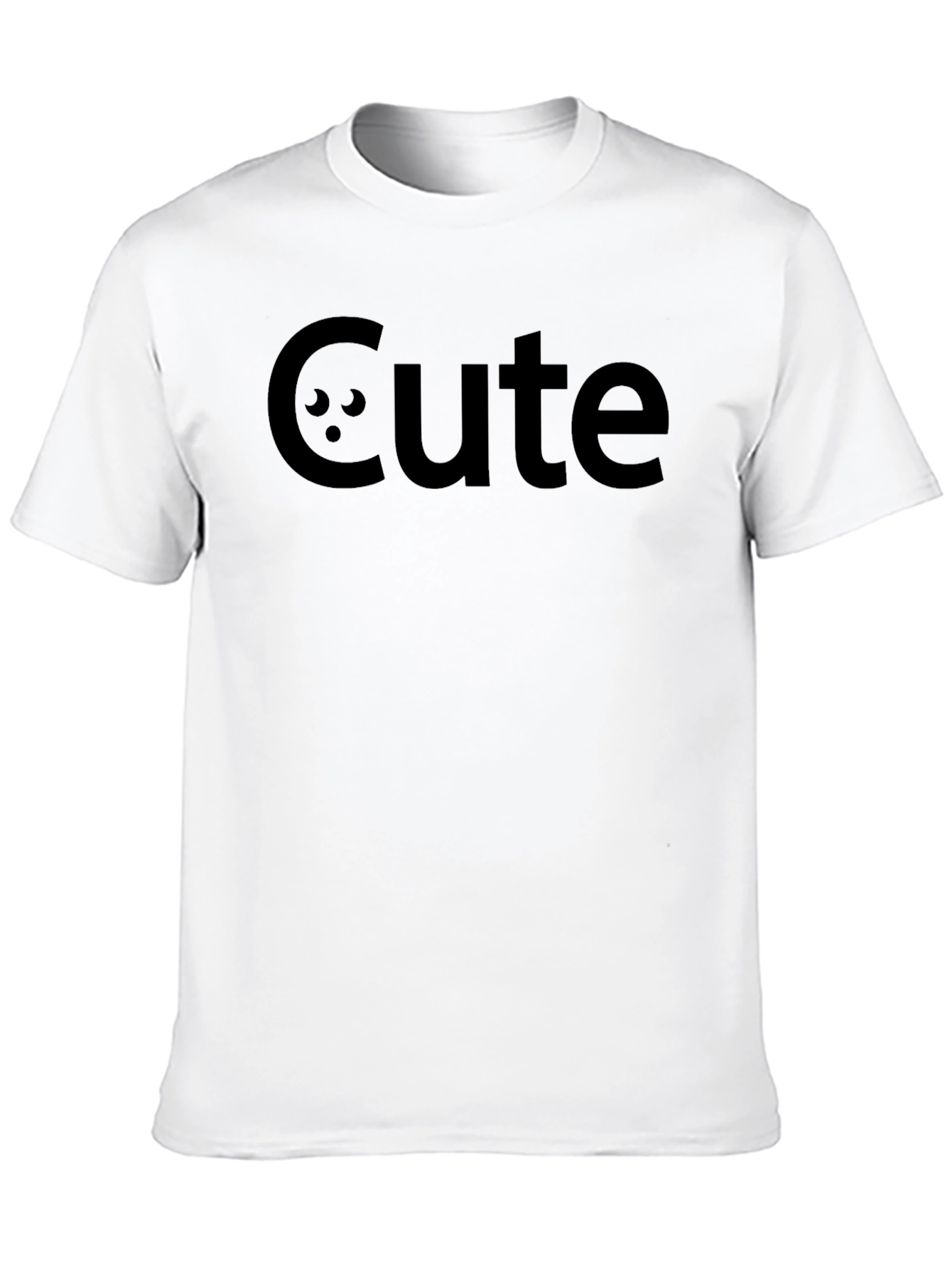 Cute Graphic Tee - Mens Black T-Shirt