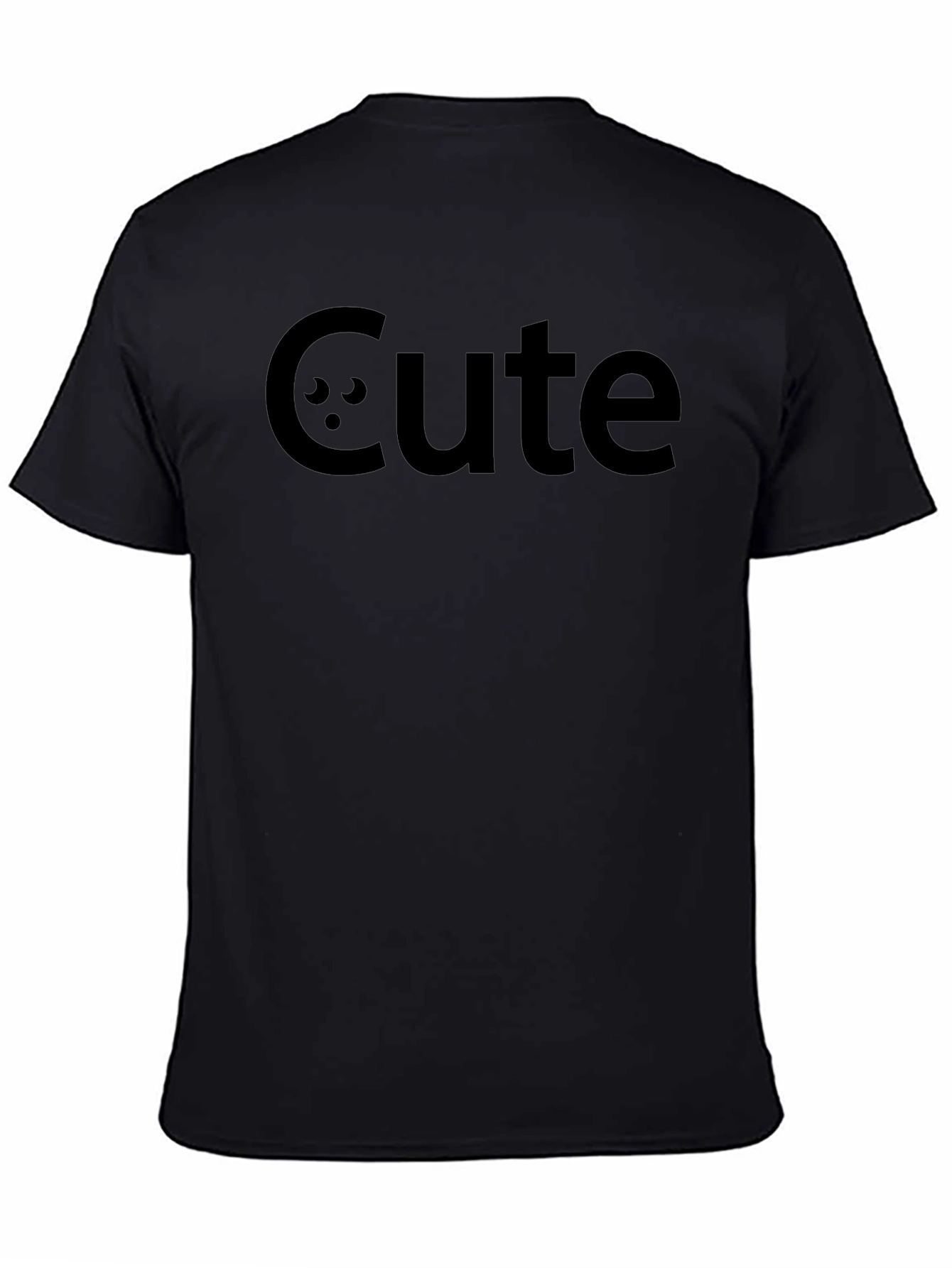Cute Graphic Tee - Mens Black T-Shirt