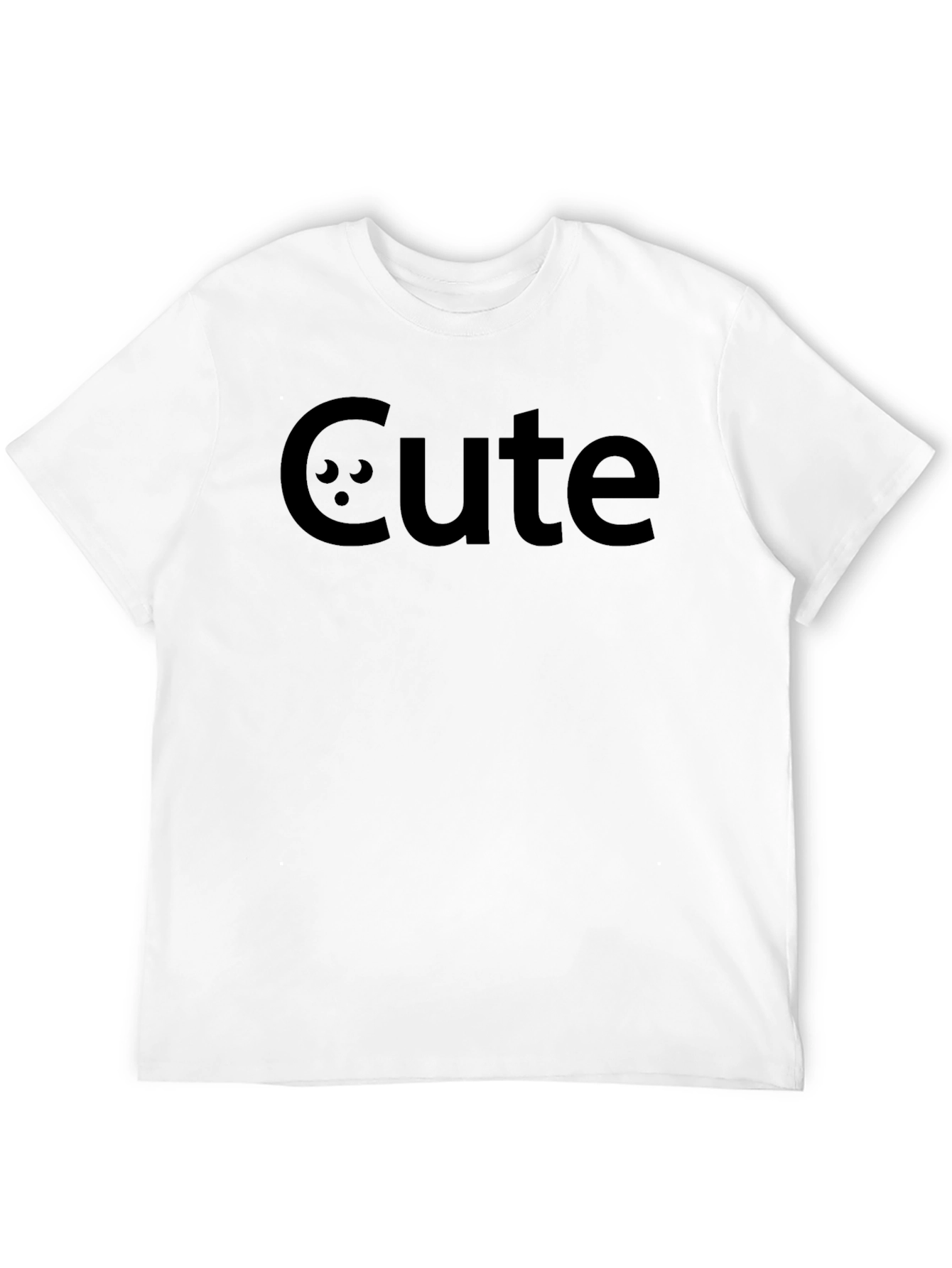 Cute Graphic Tee - Mens Black T-Shirt