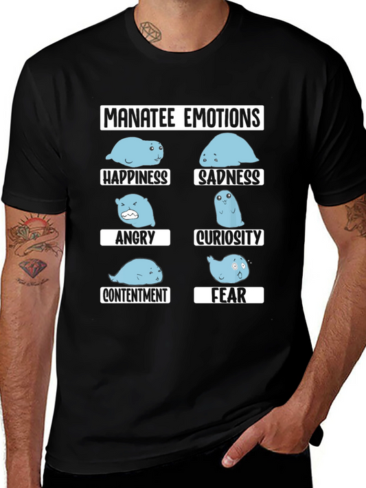 Manatee Emotions Graphic Tee