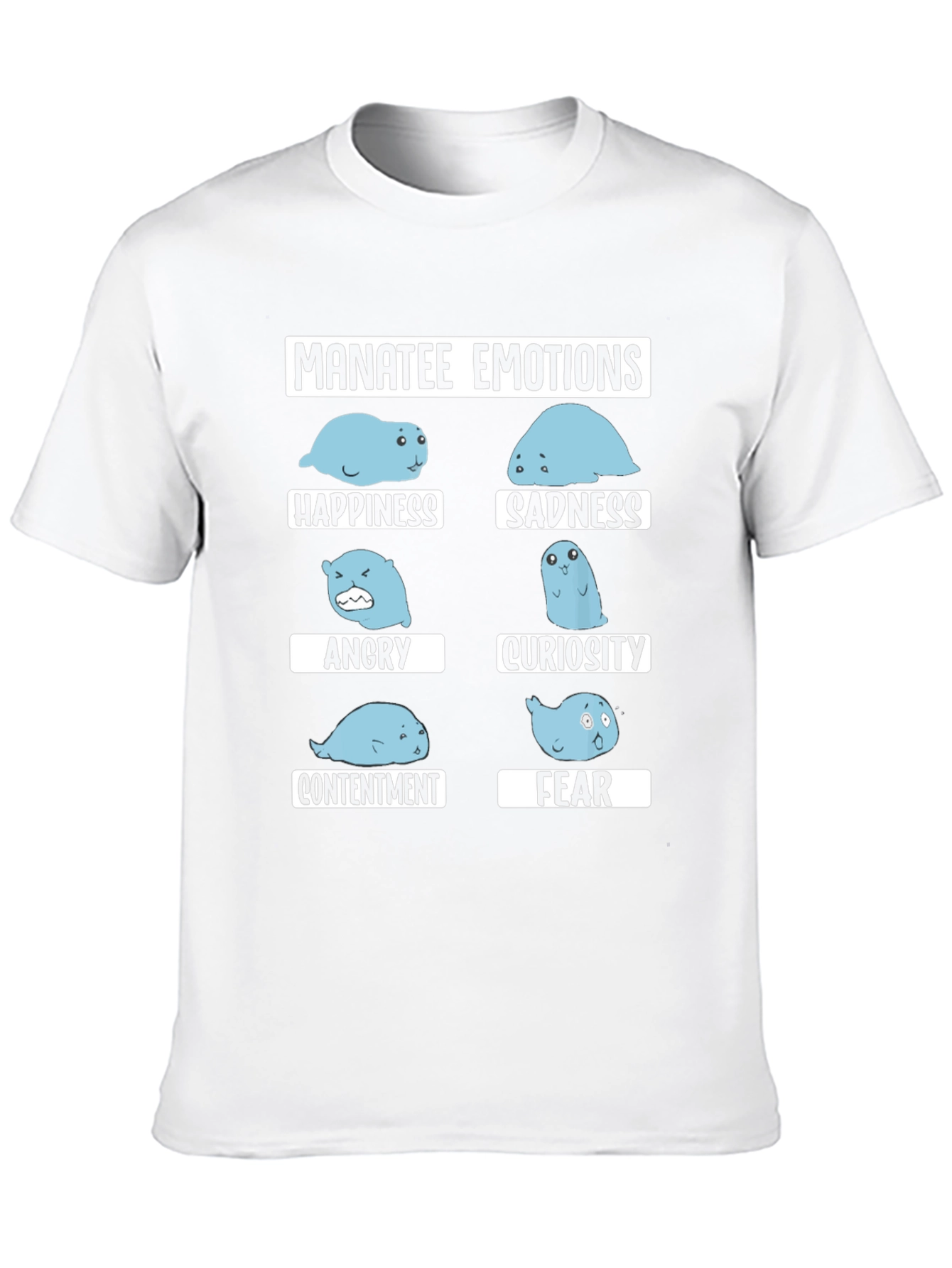 Manatee Emotions Graphic Tee