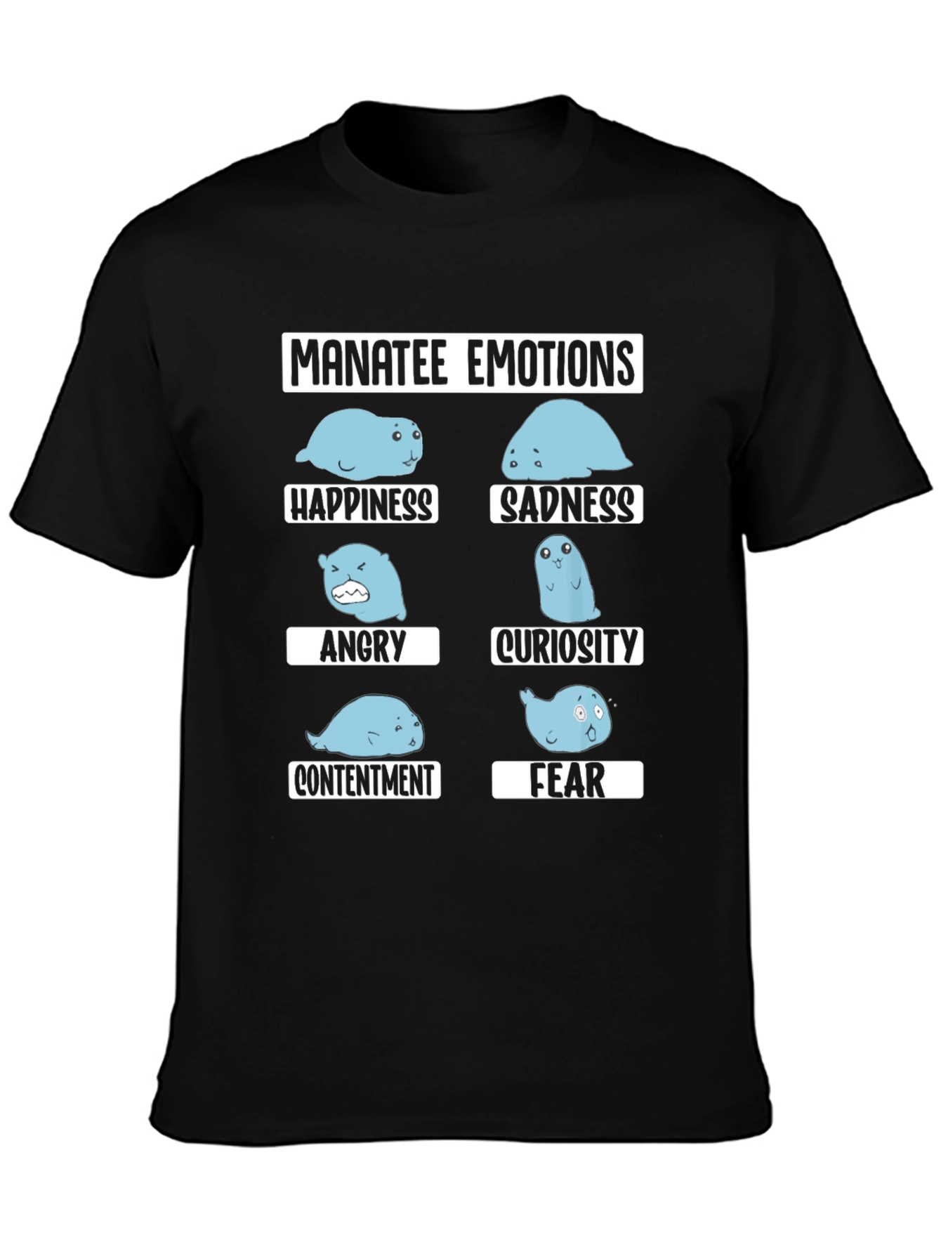 Manatee Emotions Graphic Tee