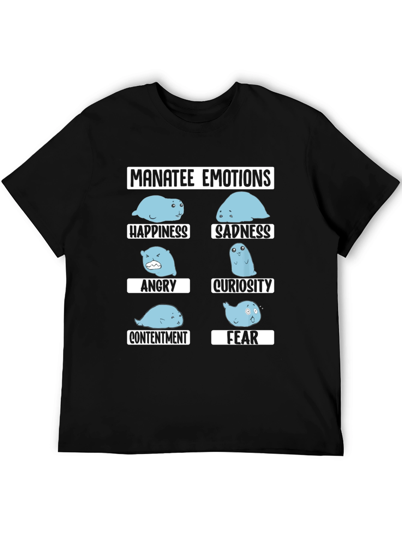 Manatee Emotions Graphic Tee