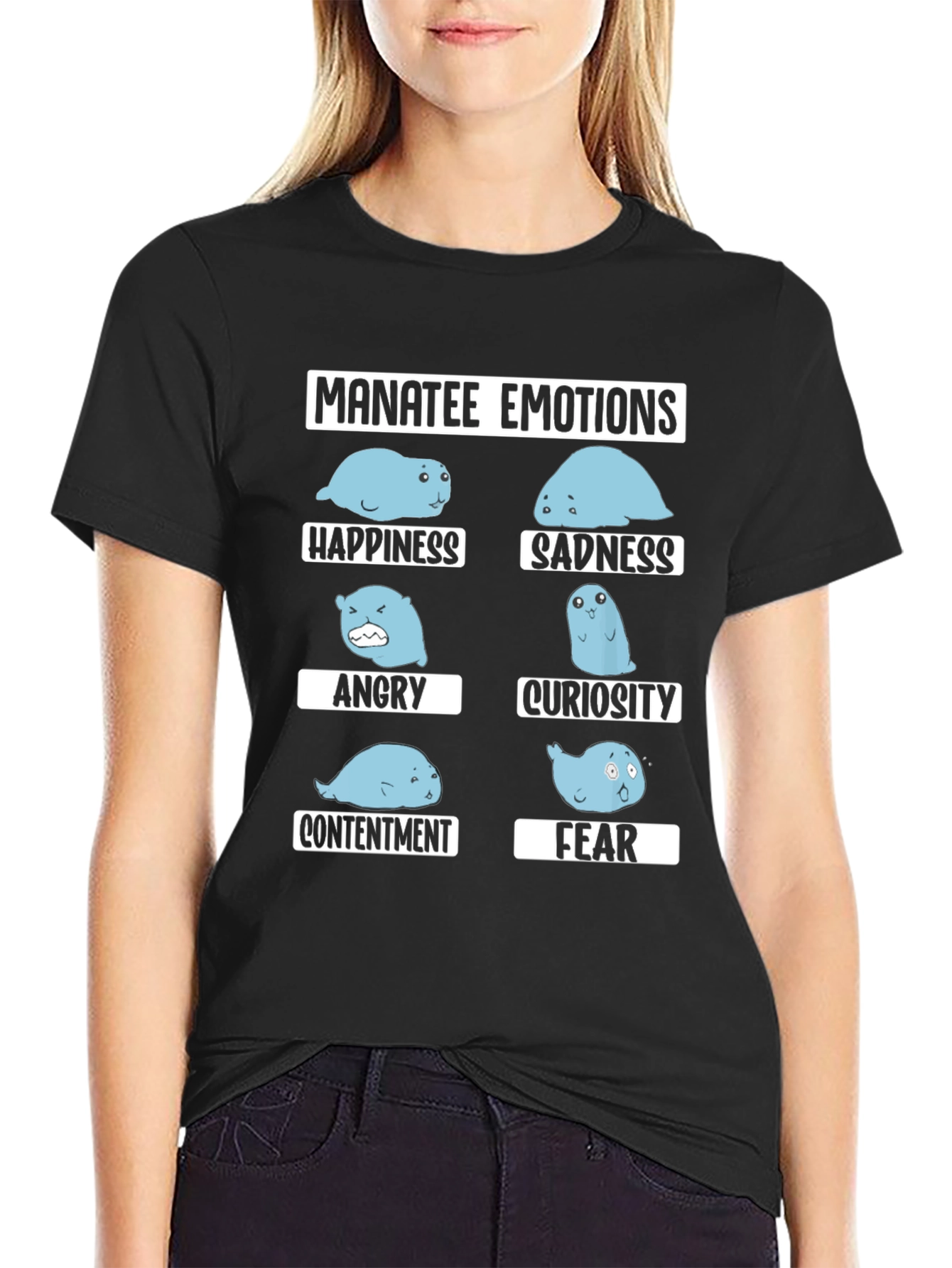 Manatee Emotions Graphic Tee