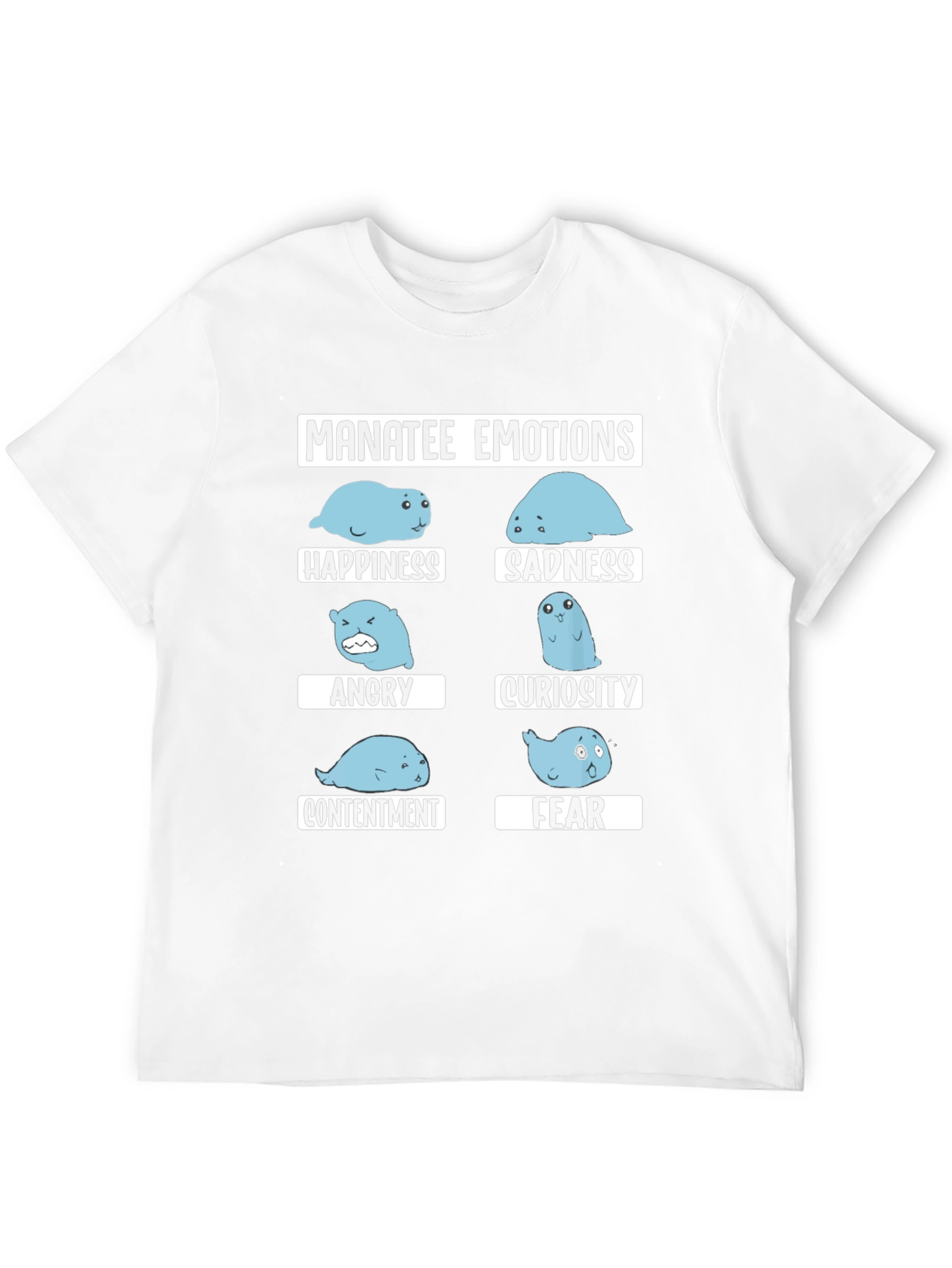 Manatee Emotions Graphic Tee