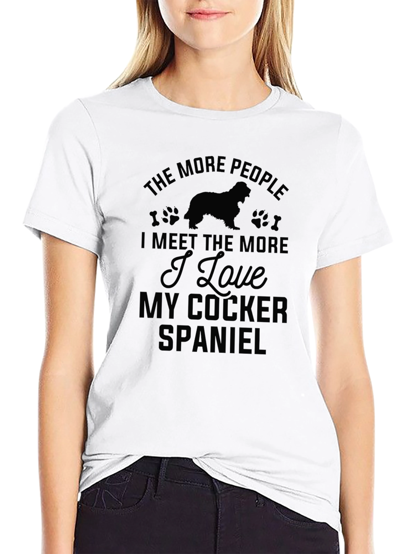 Cocker Spaniel Lover Black T-Shirt