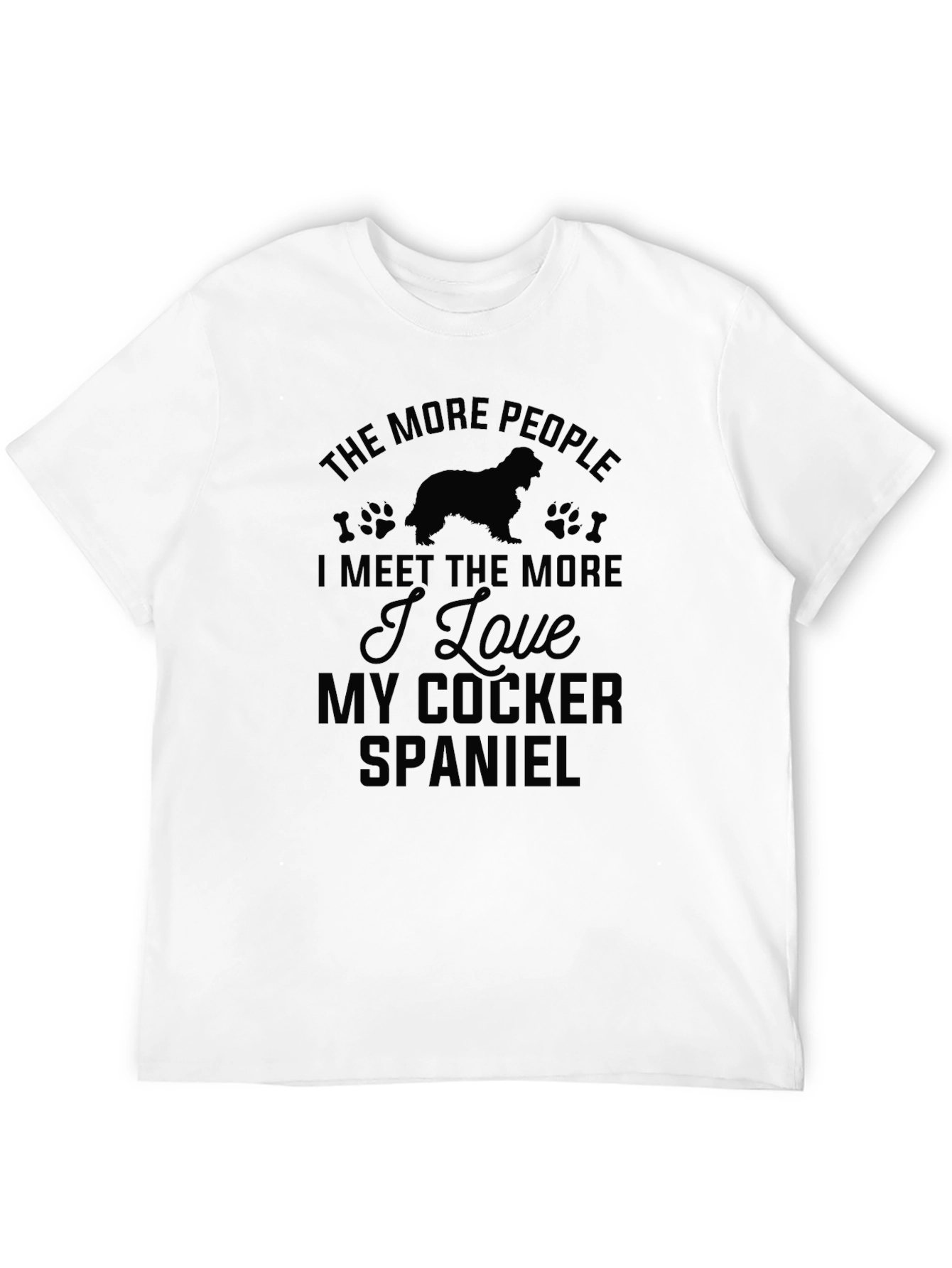 Cocker Spaniel Lover Black T-Shirt