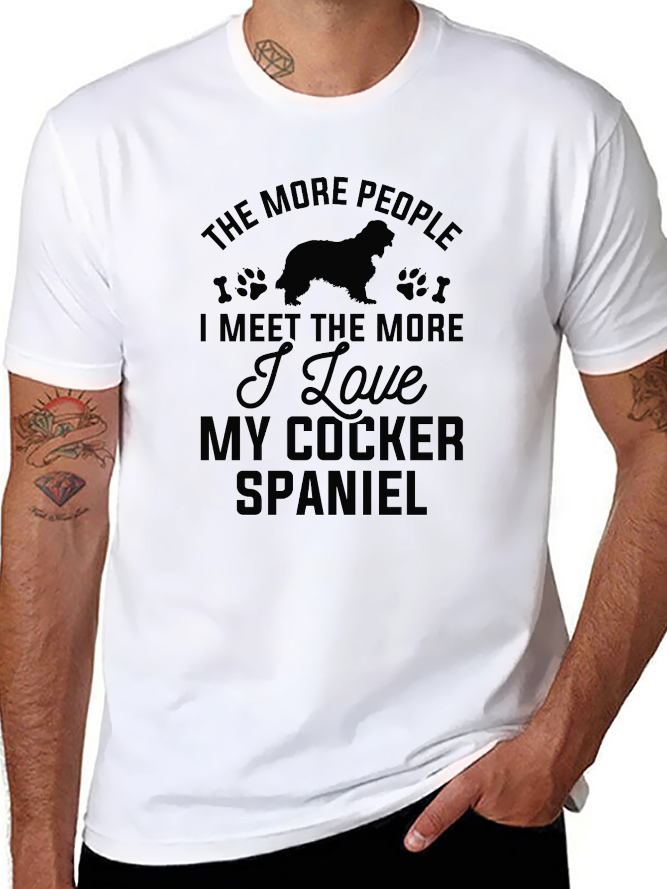 Cocker Spaniel Lover Black T-Shirt