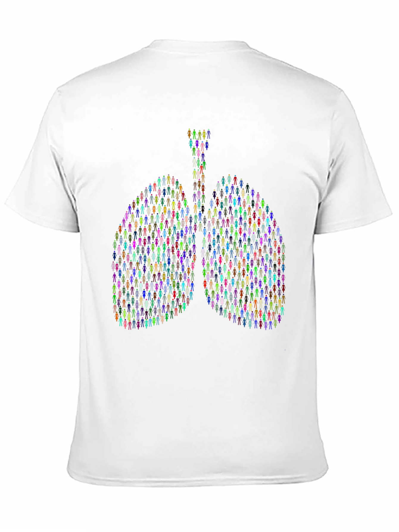 Human Lungs Graphic Tee - Black Cotton T-Shirt
