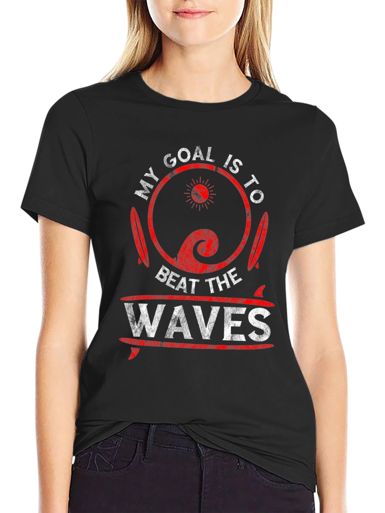 My Goal is to Beat The Waves T-Shirt