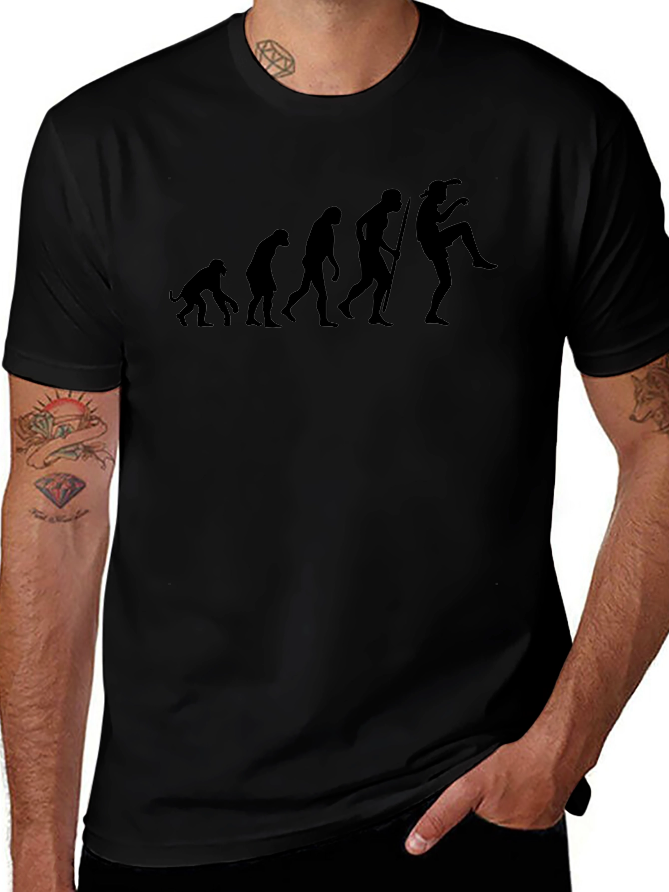 Evolution of Kick T-Shirt - Black