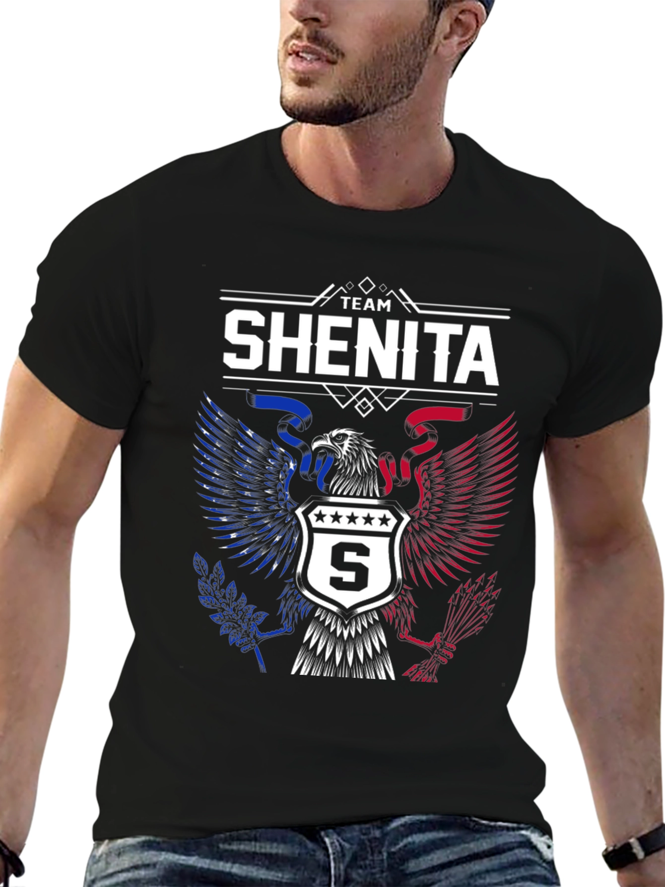 Team Shenita Eagle Crest Graphic T-Shirt