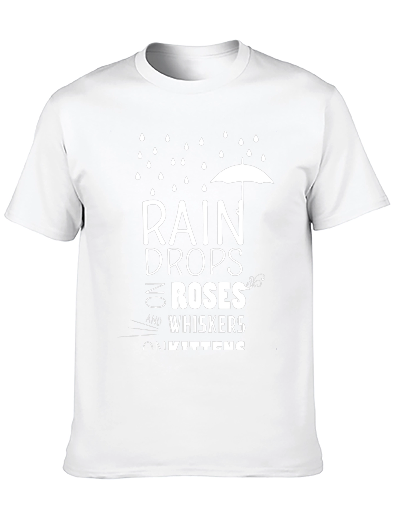 Raindrops on Roses T-Shirt - Black