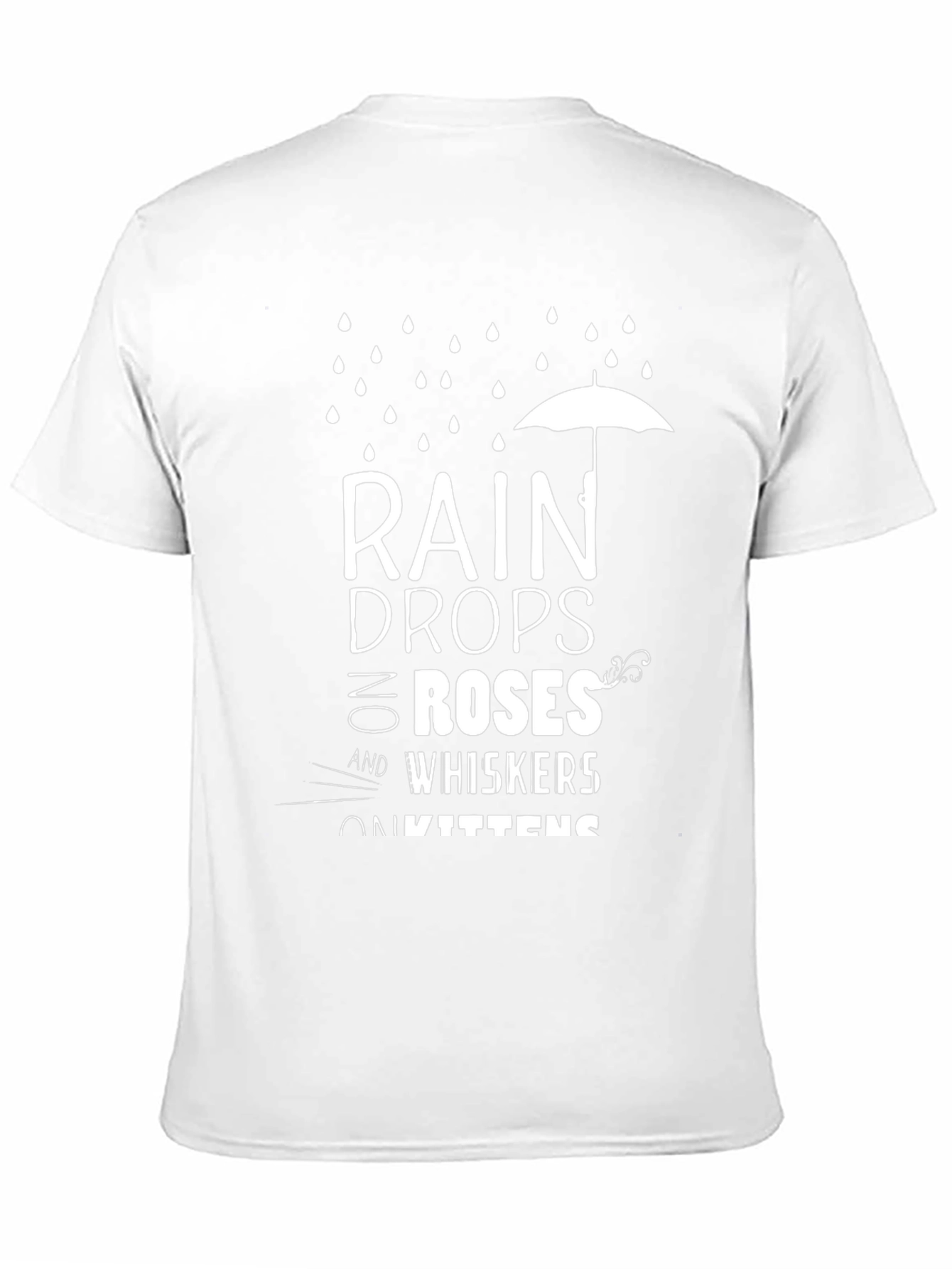 Raindrops on Roses T-Shirt - Black