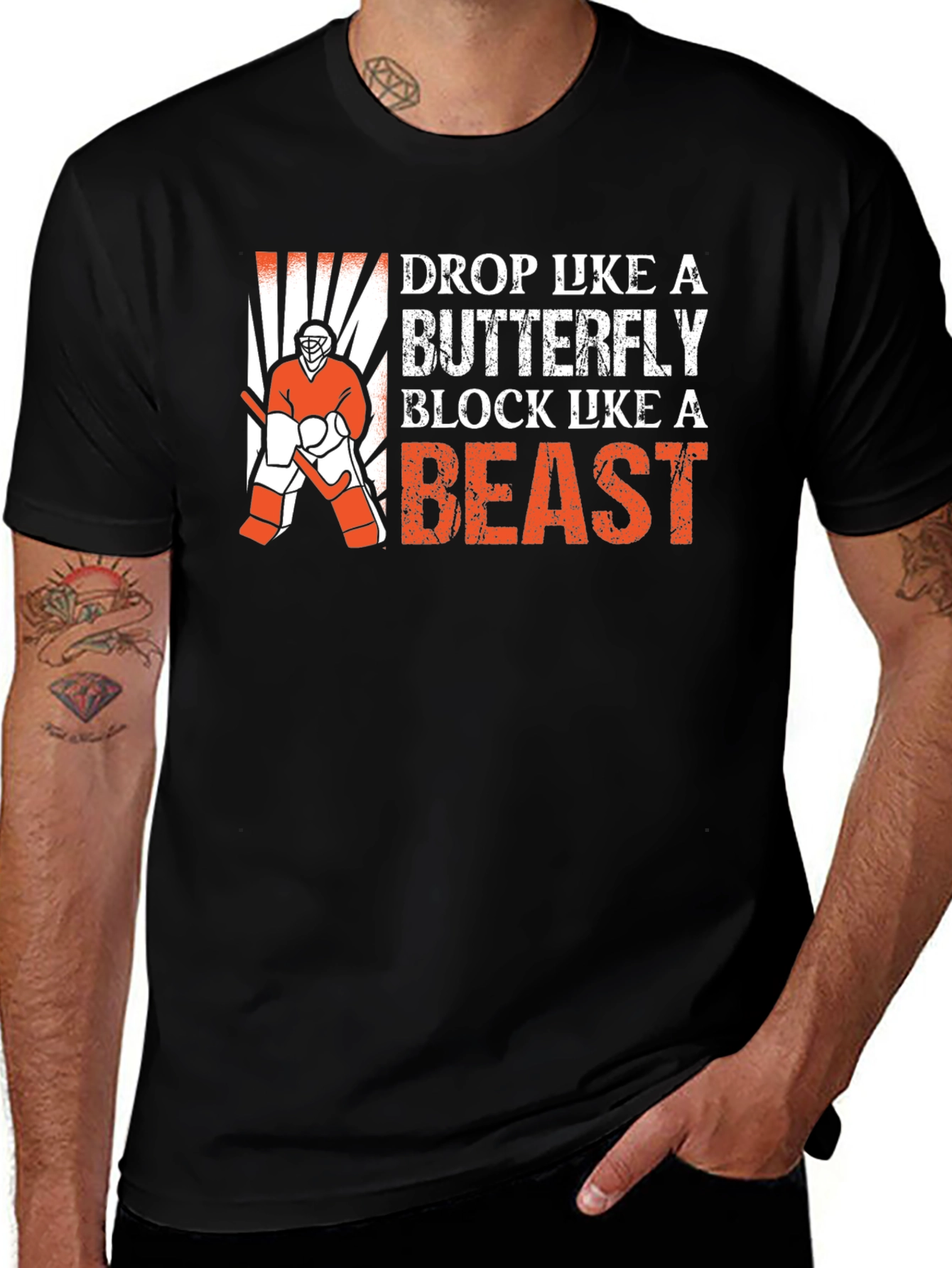 Hockey Goalie Graphic T-Shirt