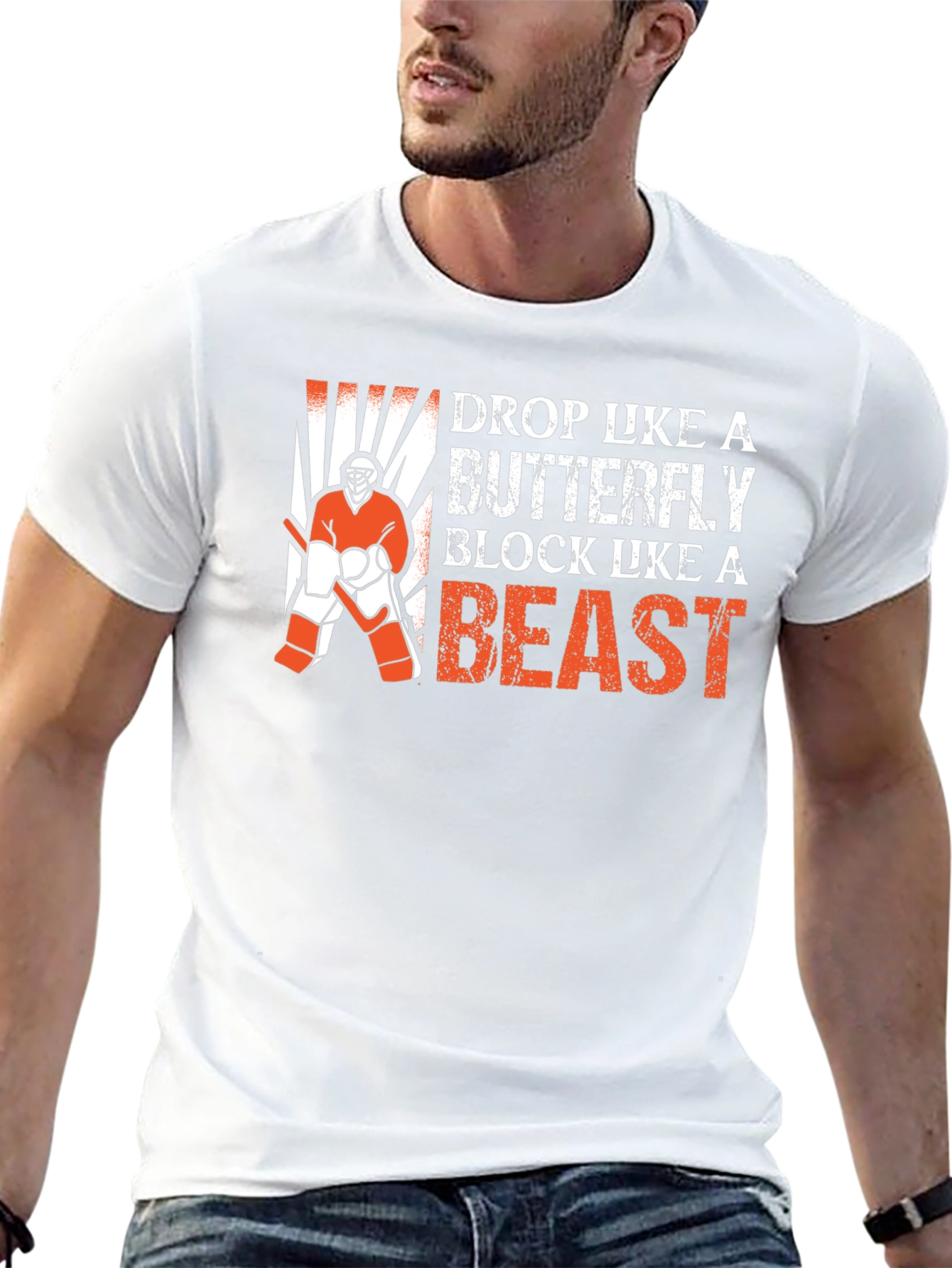 Hockey Goalie Graphic T-Shirt