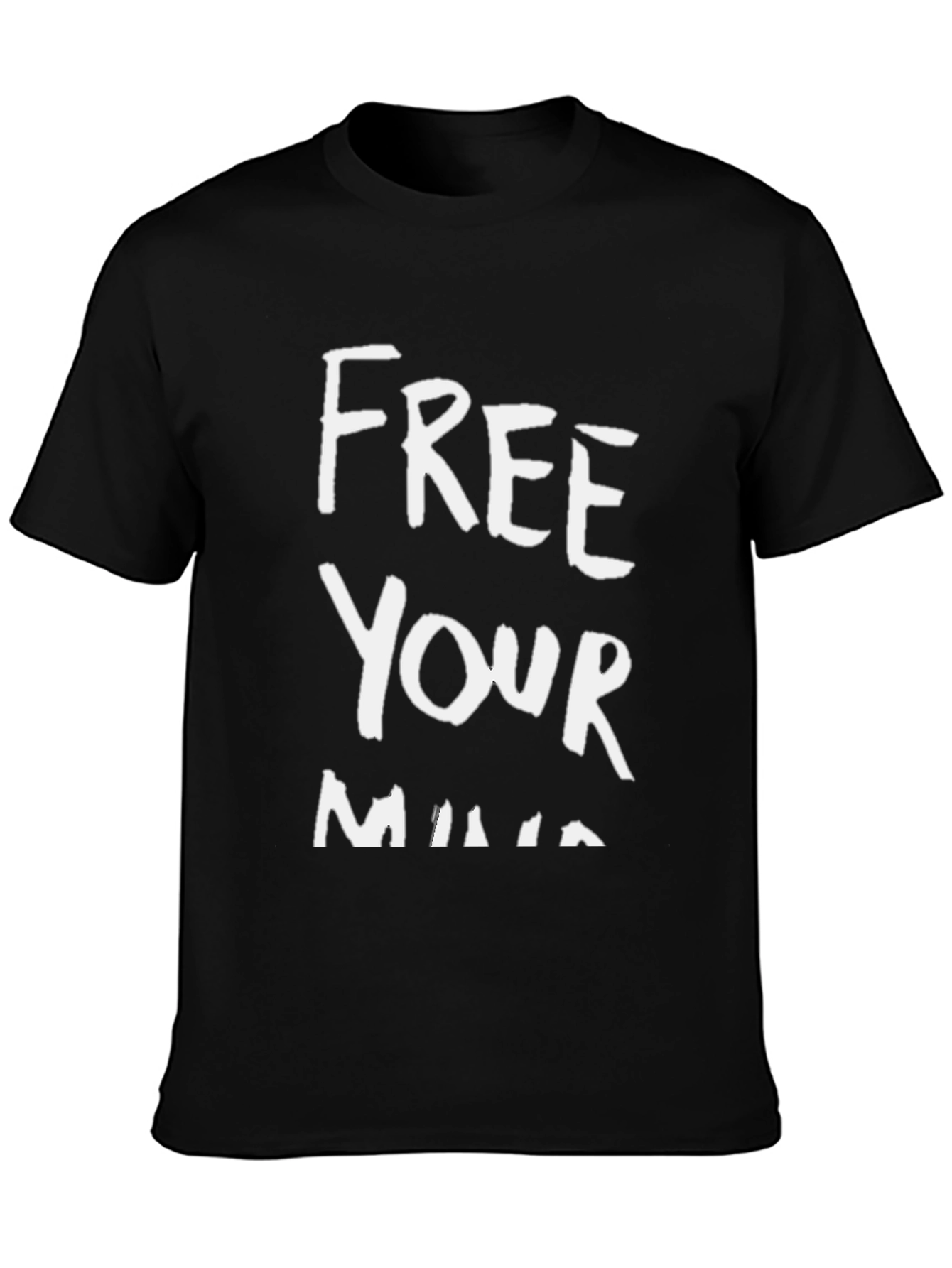 Free Your Mind Graphic Tee - Trendy Black T-Shirt