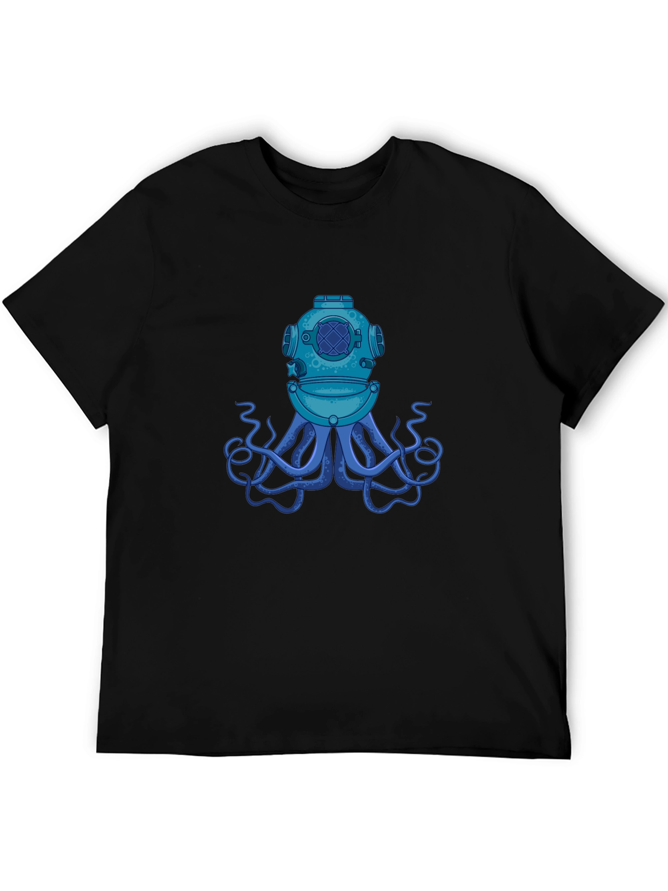 Diver Octopus Black T-Shirt